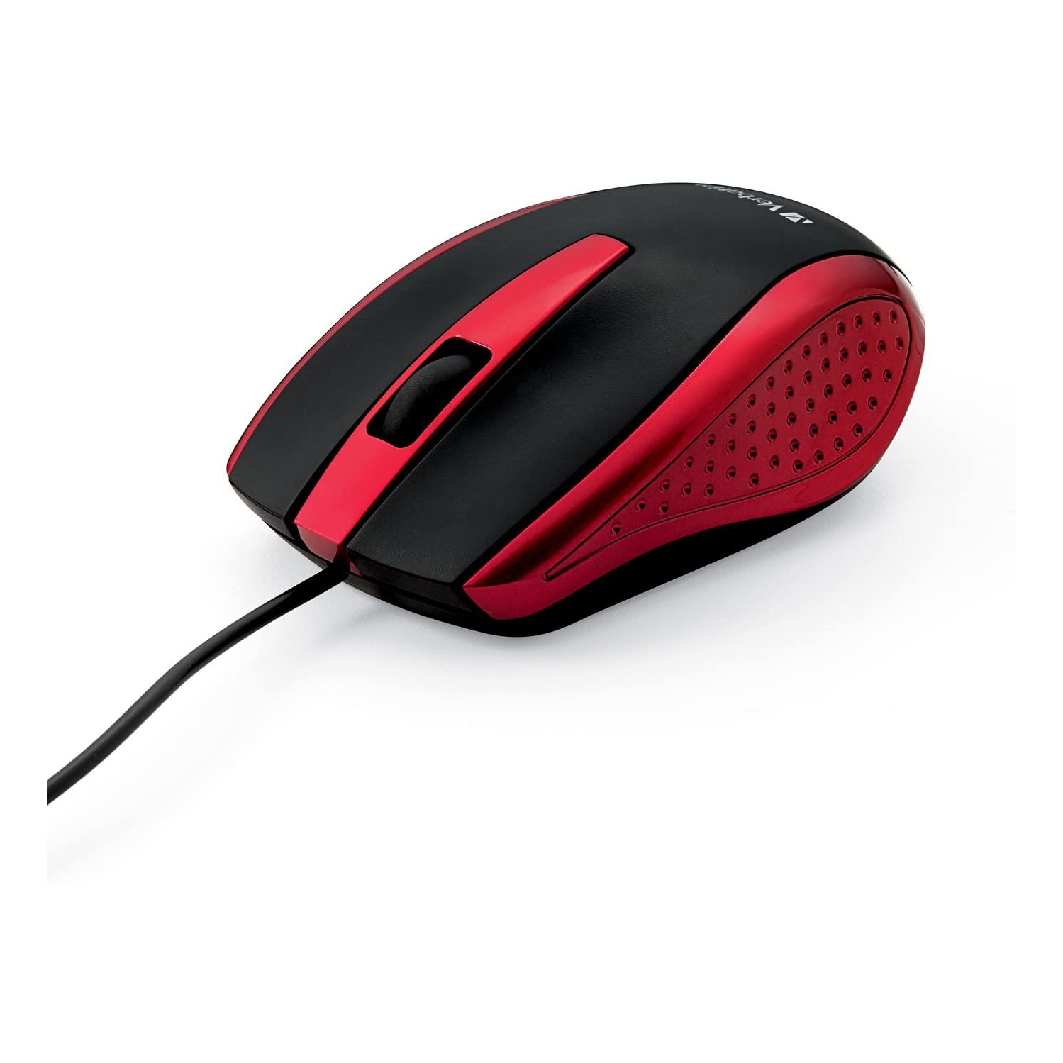 Mouse - Wired with USB Accessibility - Mac & PC Compatible - Red