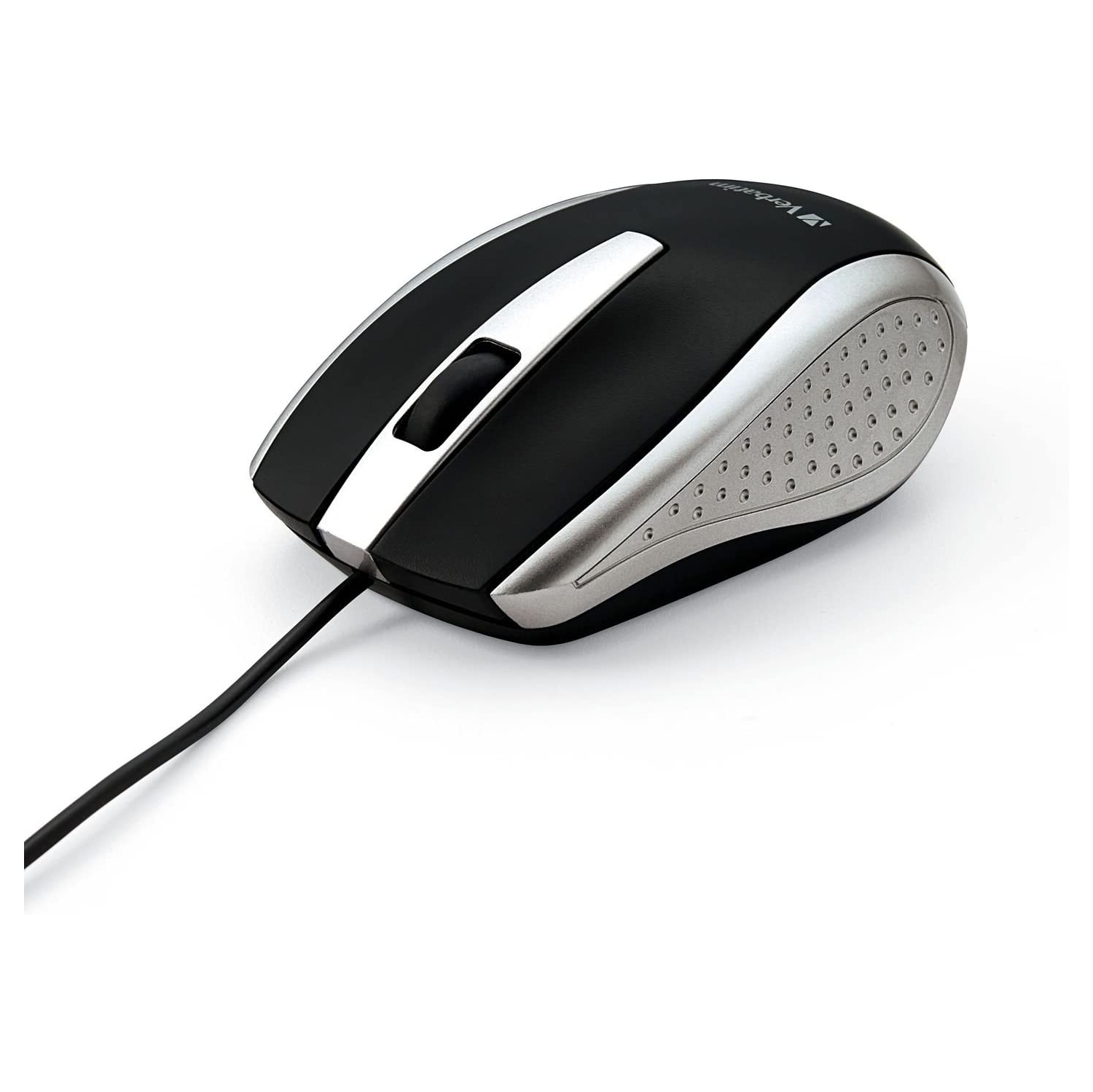 Mouse - Wired with USB Accessibility - Mac & PC Compatible - Silver