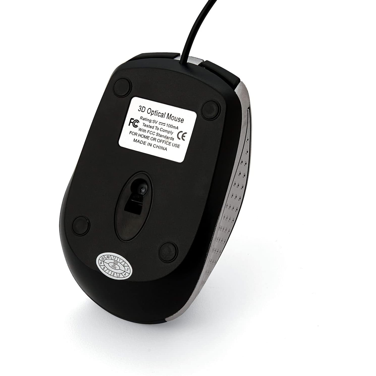 Mouse - Wired with USB Accessibility - Mac & PC Compatible - Silver