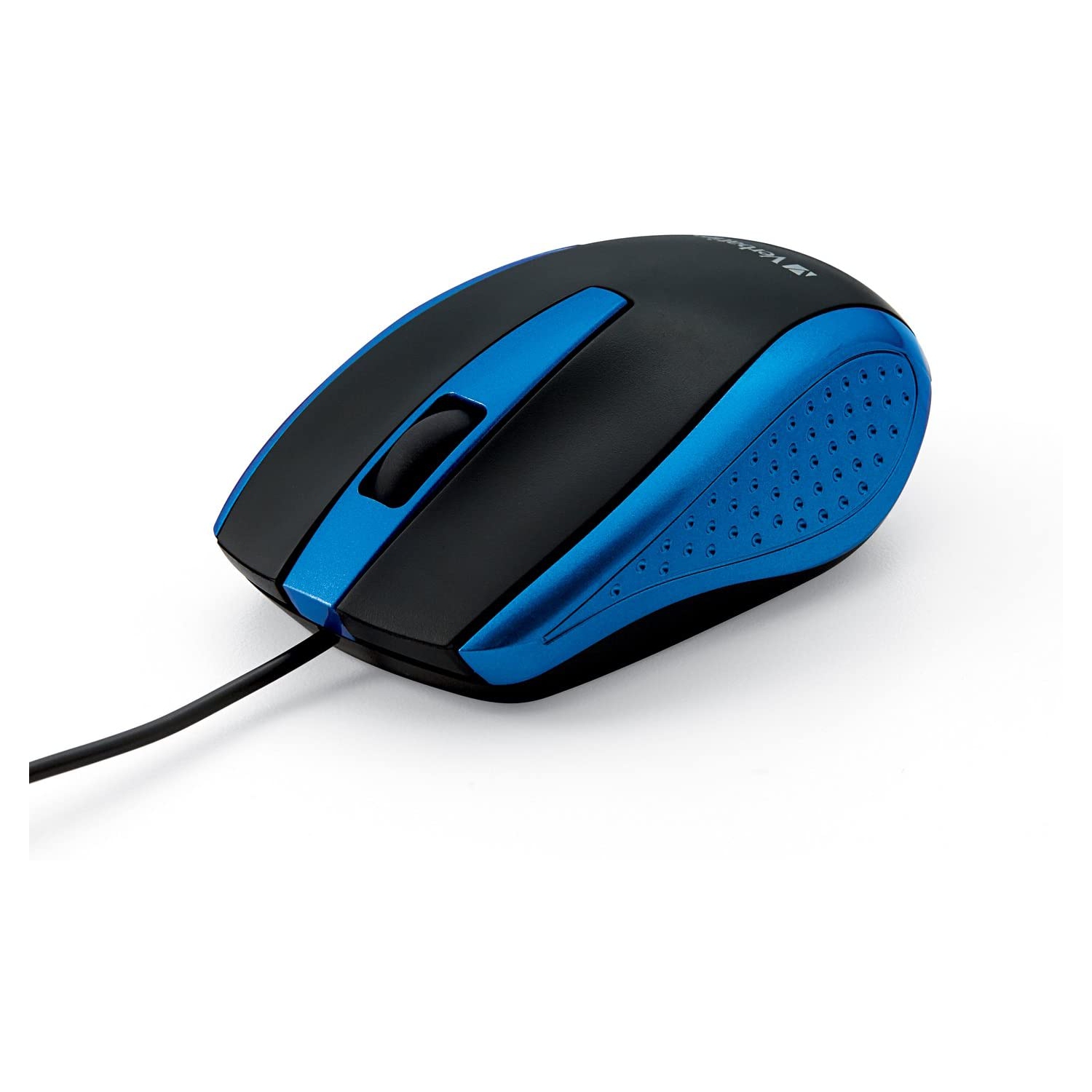 Mouse - Wired with USB Accessibility - Mac & PC Compatible - Blue