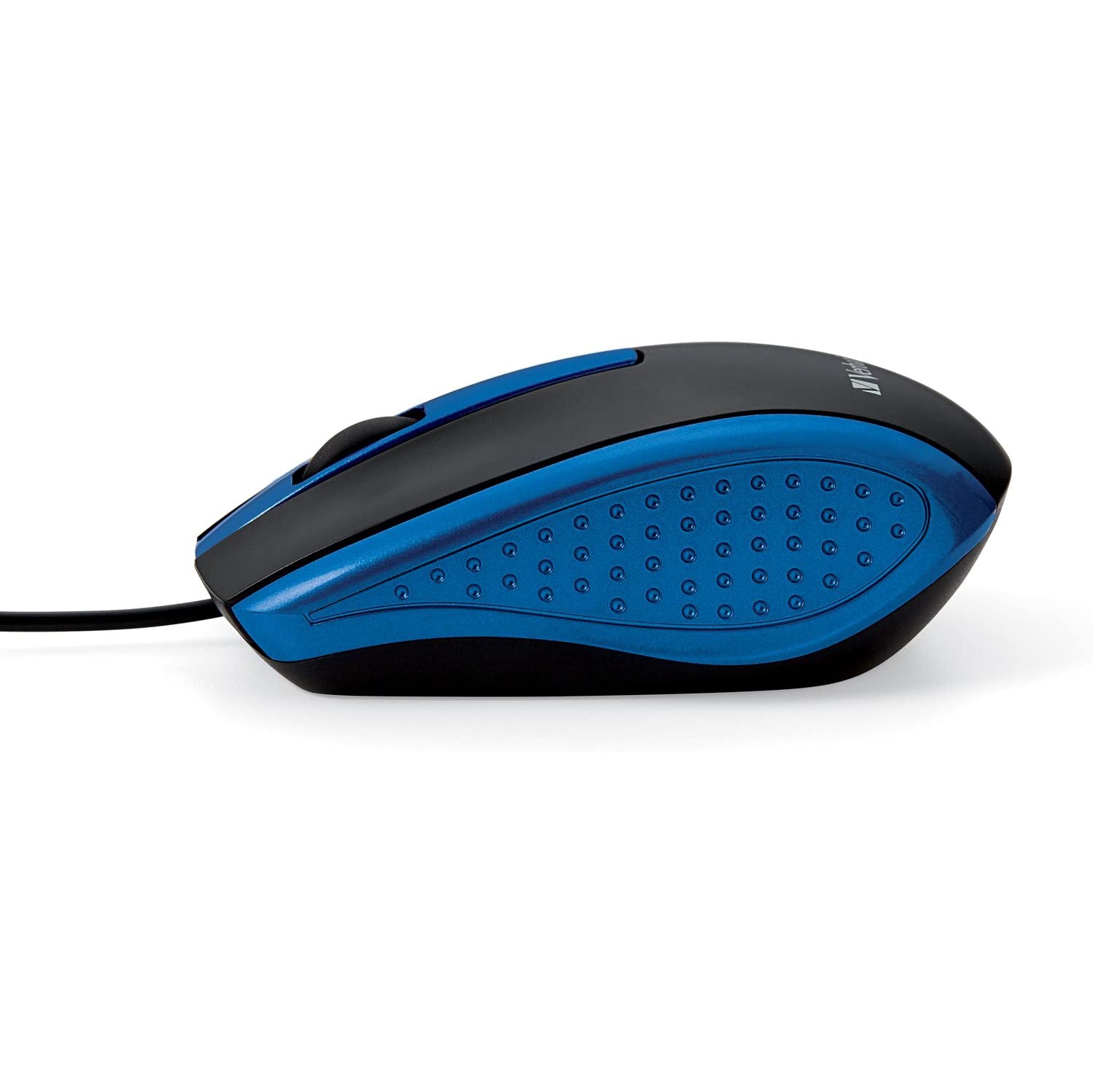 Mouse - Wired with USB Accessibility - Mac & PC Compatible - Blue