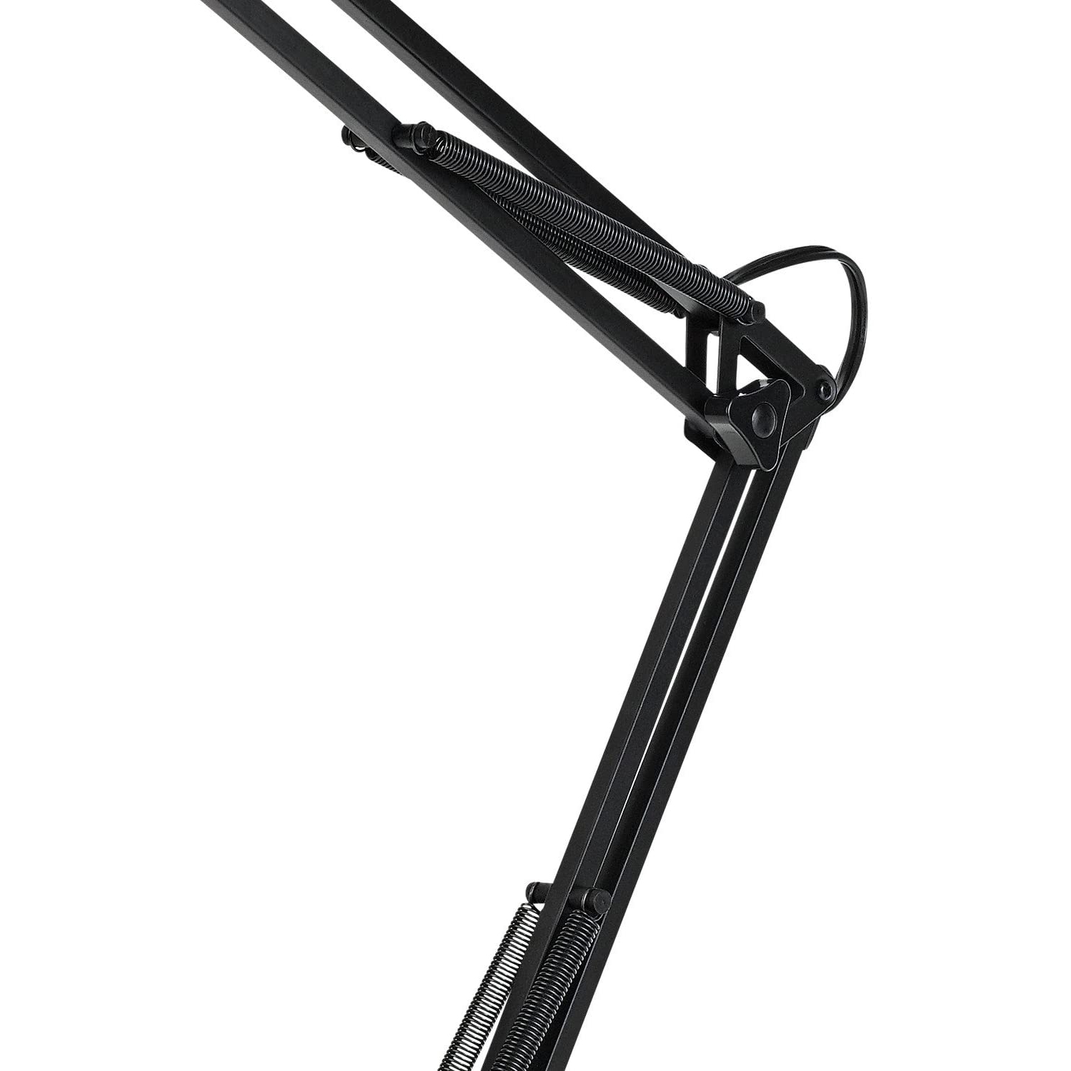 28" Heavy Base Architect Spring Balanced Swing Arm Desk Lamp, Black Finish 5698601