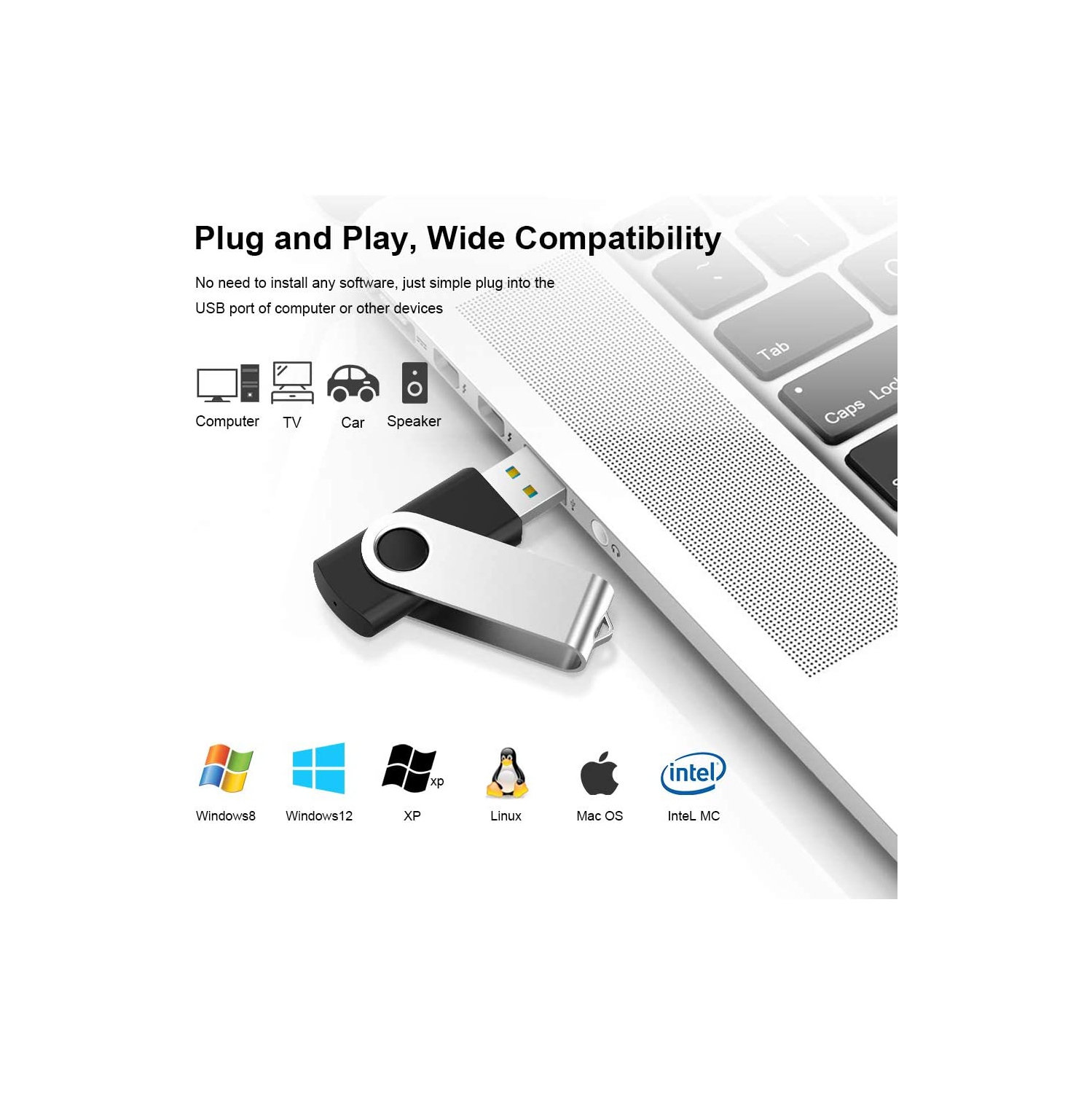 Paquet de 5 clés USB 3.0 32 Go clé USB clé USB clé de mémoire clé USB clé USB clé de mémoire clé USB JumpDrive (32G, 5 pièces, 5 mixte