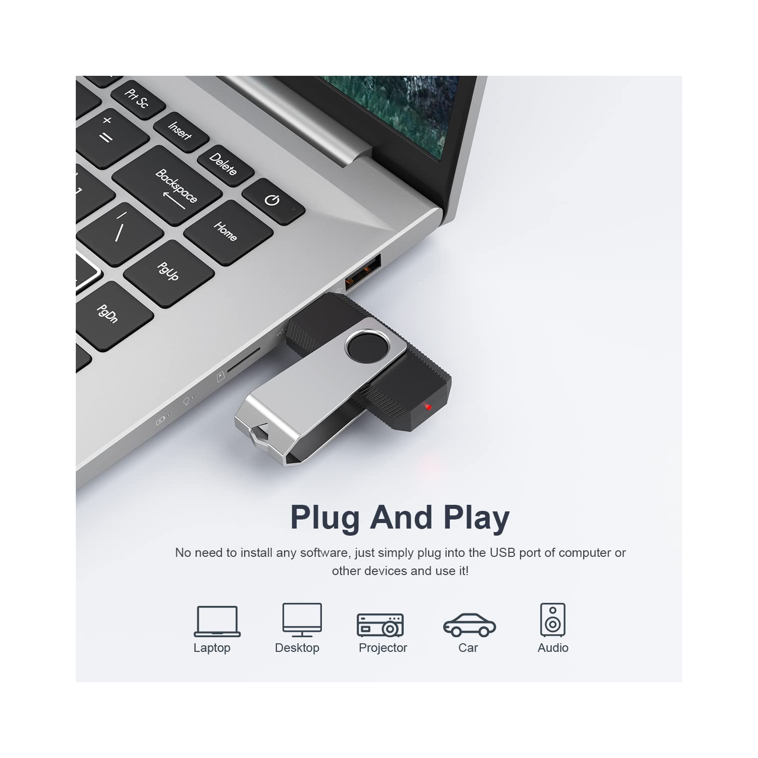 USB Stick 16GB, 5pcs 16 GB USB 2.0 Flash Drive USB Key Thumb Drives USB Memory Sticks USB Drive - 16GB, 5 Pack,