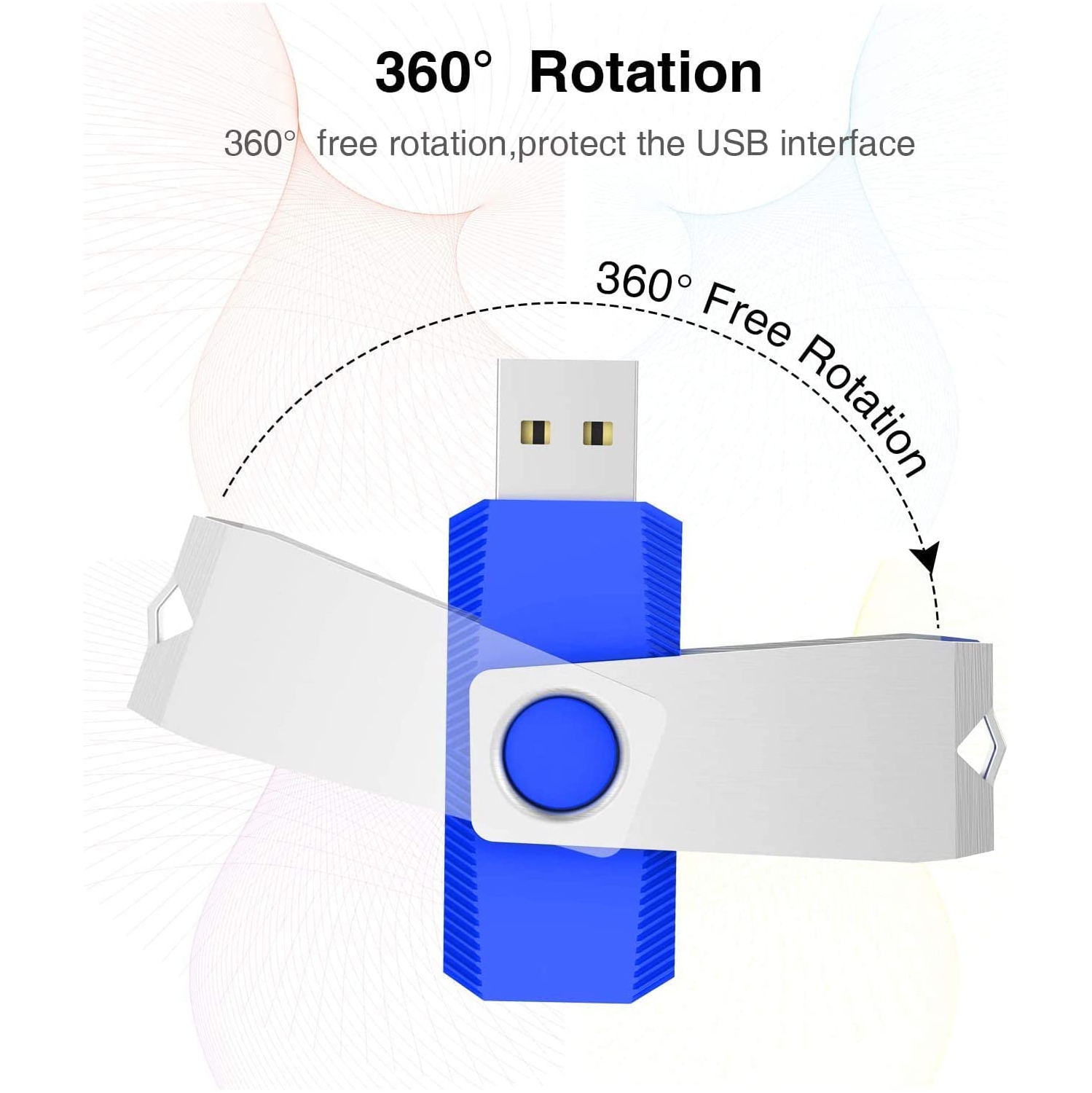 10 Pack 16GB USB Stick Flash Drives USB Key 16 GB USB2.0 Flash Drives Bulk Pack Memory Sticks Blue