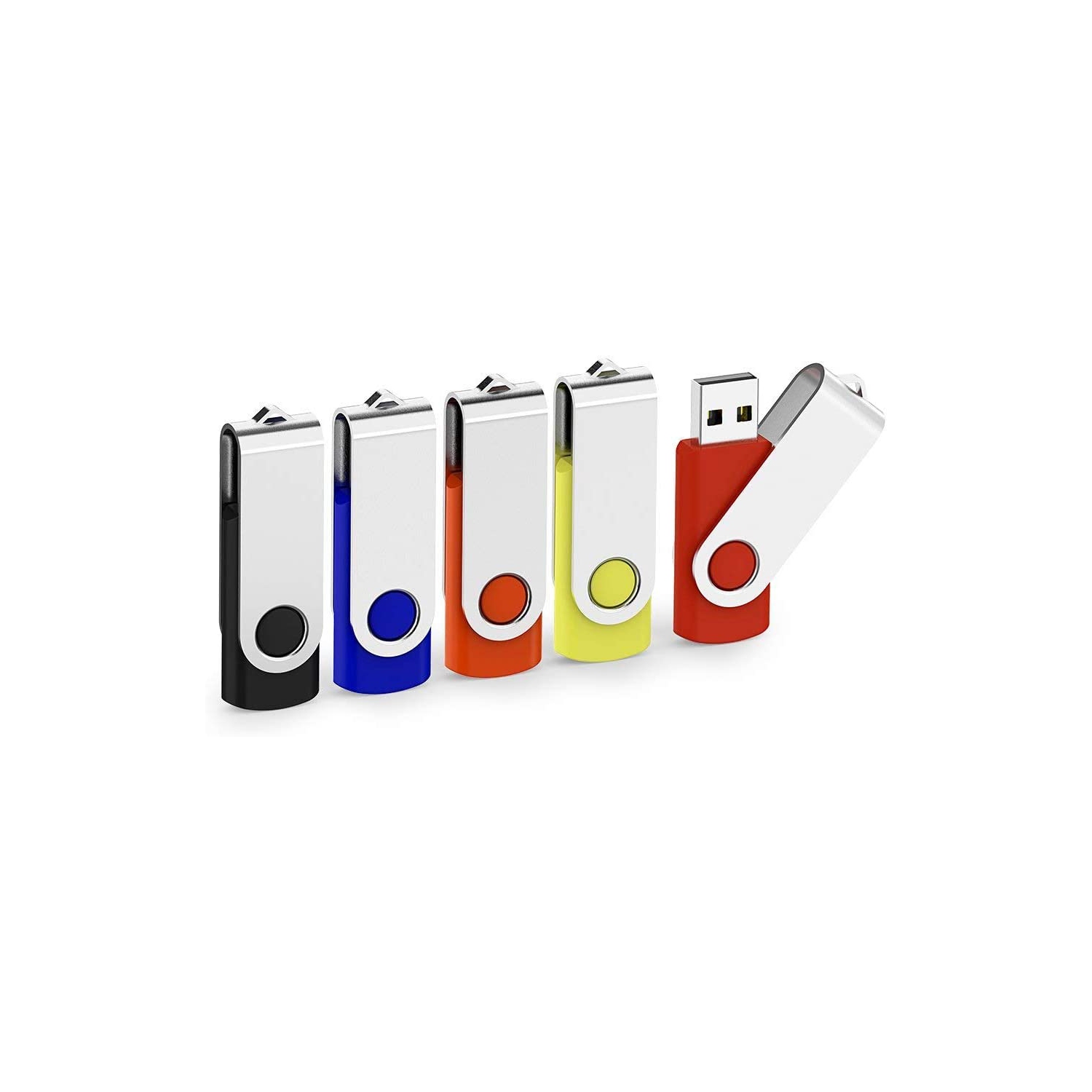 5 Pack 64GB USB Stick 64 GB USB Flash Drives USB Key Bulk Drives Memory Sticks Thumb Drives Pen Drives Zip Drives
