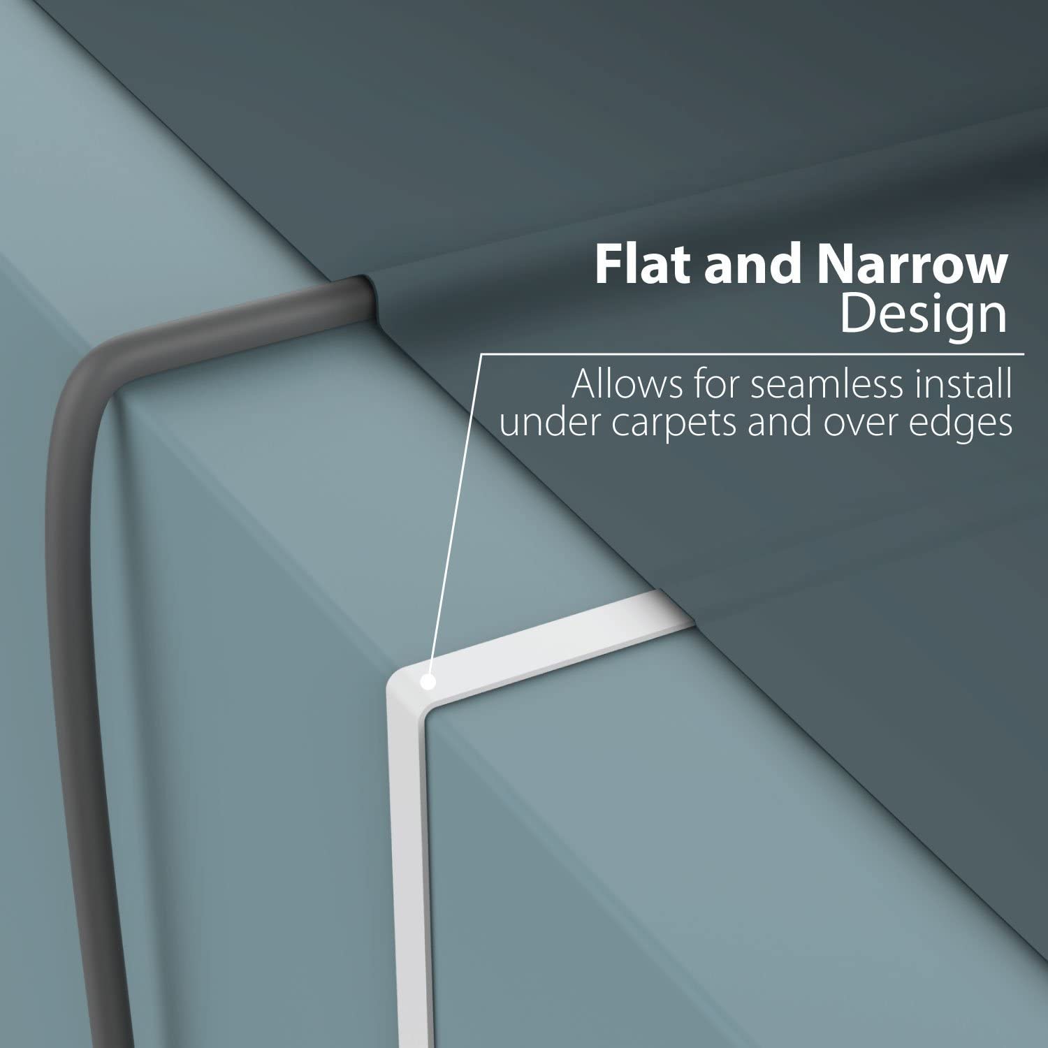 Flat Cat 7 Ethernet Cable, [10ft / ] Internet Network LAN High Speed [10Gbps / 600Mhz] RJ45 Computer Cord