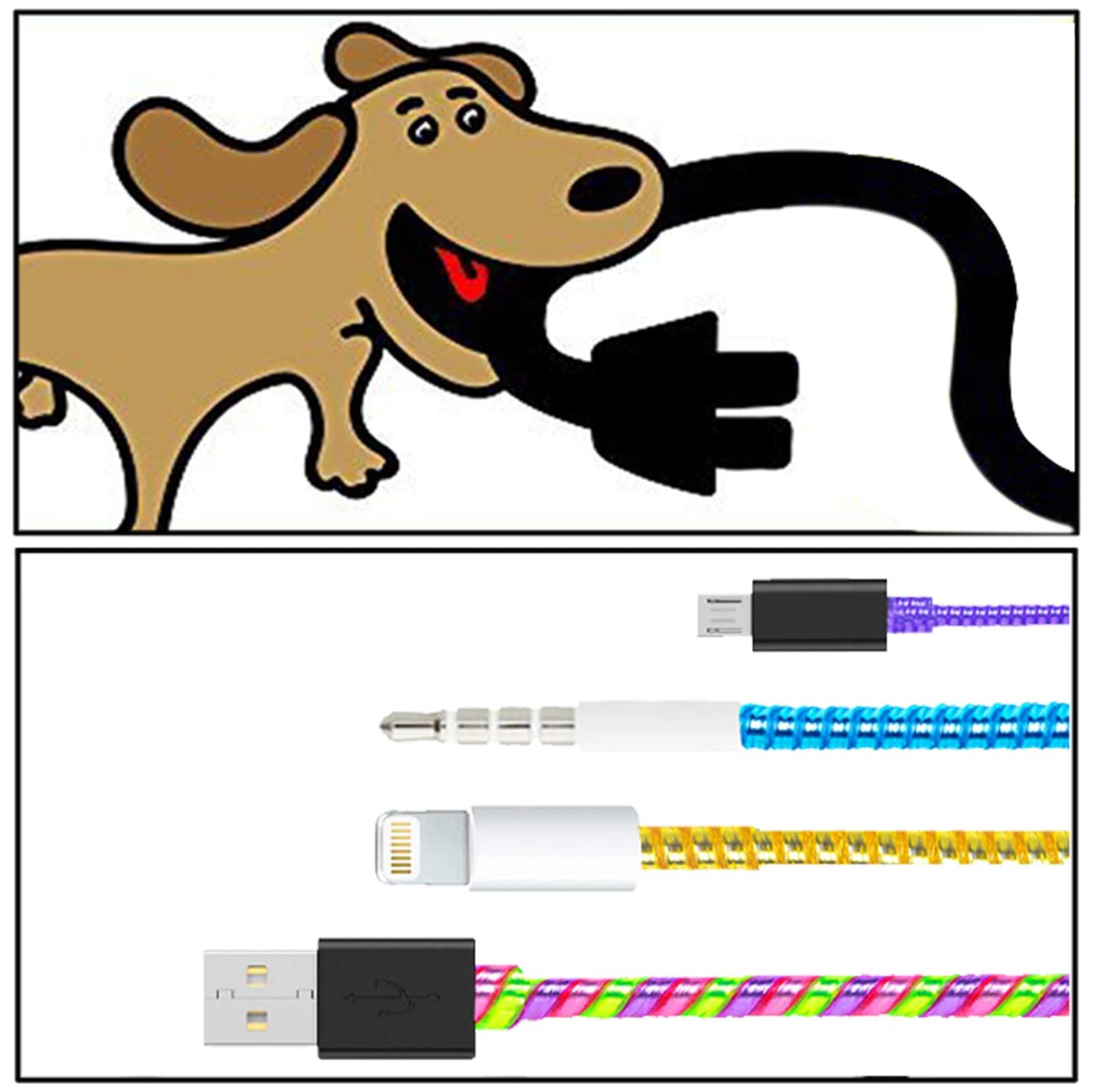 Cable Protector/Wire Repair/Pet Cable Protector/Headphone Saver, 9 Pc Spiral Cable Cover Strain Relief Charger