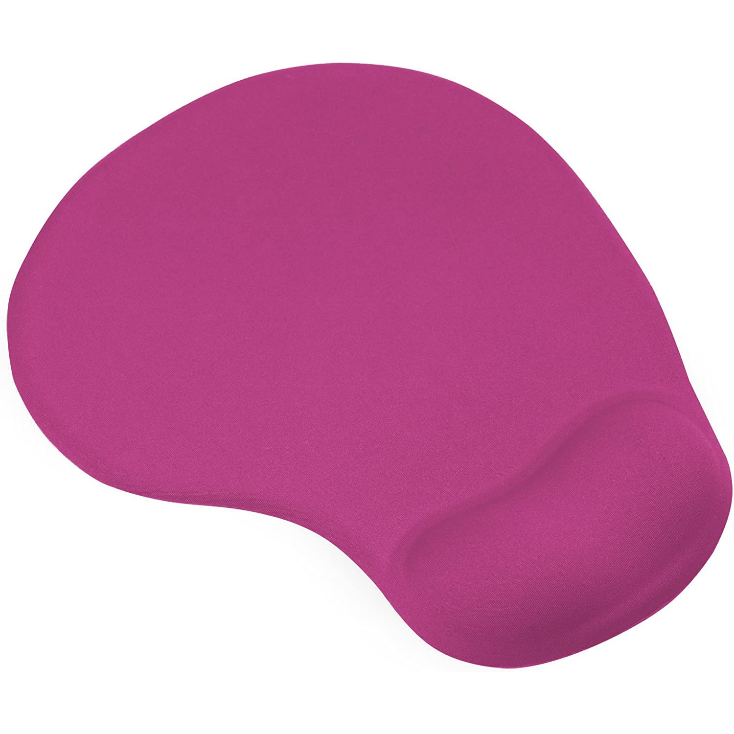 Hot Pink Mouse Mat Pad with Comfort Gel Wrist Rest Support for PC & Laptop