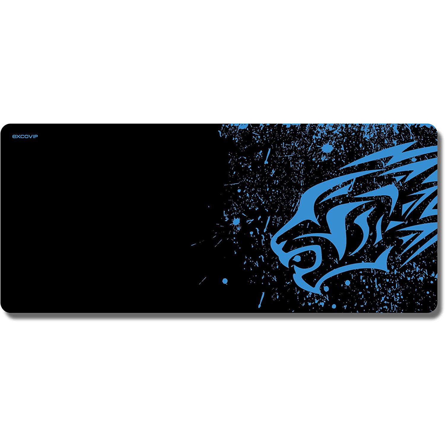 Blue Leopard Thick Smooth Extra Large XL Gaming Mousepad Mat Smooth Surface Non-Slip Rubber Mouse Pad with Designs