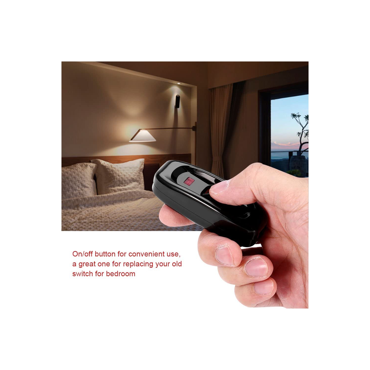 Lamp Switch, Feed-Through Switch Rocker AC 250V 10A Inline ON/Off Table Desk Lamp Cord Cable Switch with LED Indicator