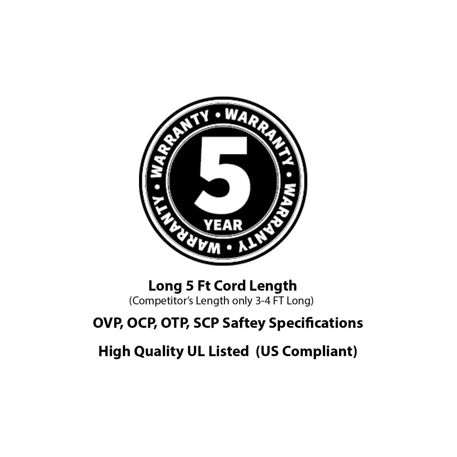 AC Power Cord Compatible with Polk Audio PSW125 PSW111 Subwoofer