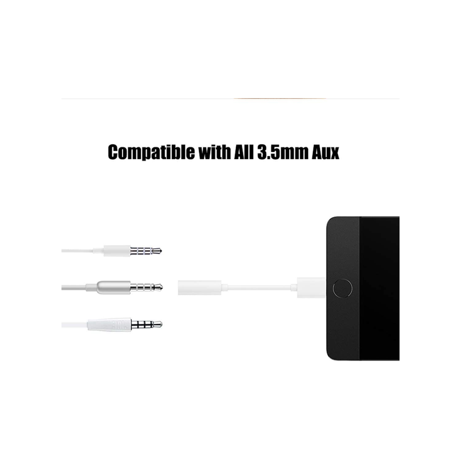 USB C to Headphone Jack Adapter,Type C to 3.5mm Aux Audio Cable for iPad Pro 11" 12.9" 2018/ Google Pixel/Pixel