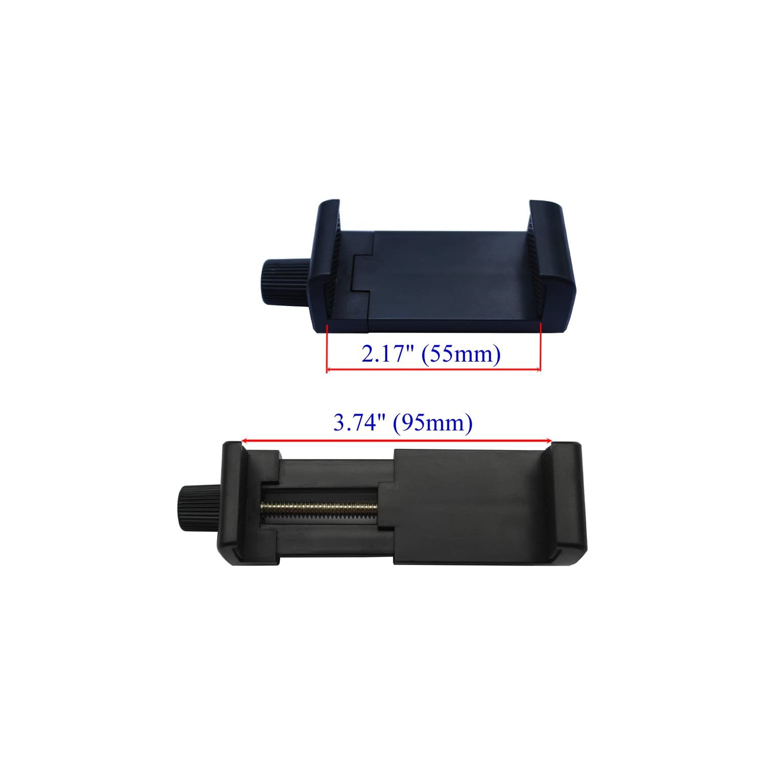 Universal Cellphone Tripod Mount Adapter/Smartphone Clamp/Phone Holder Clip Compatible with iPhone/Samsung/Huawei