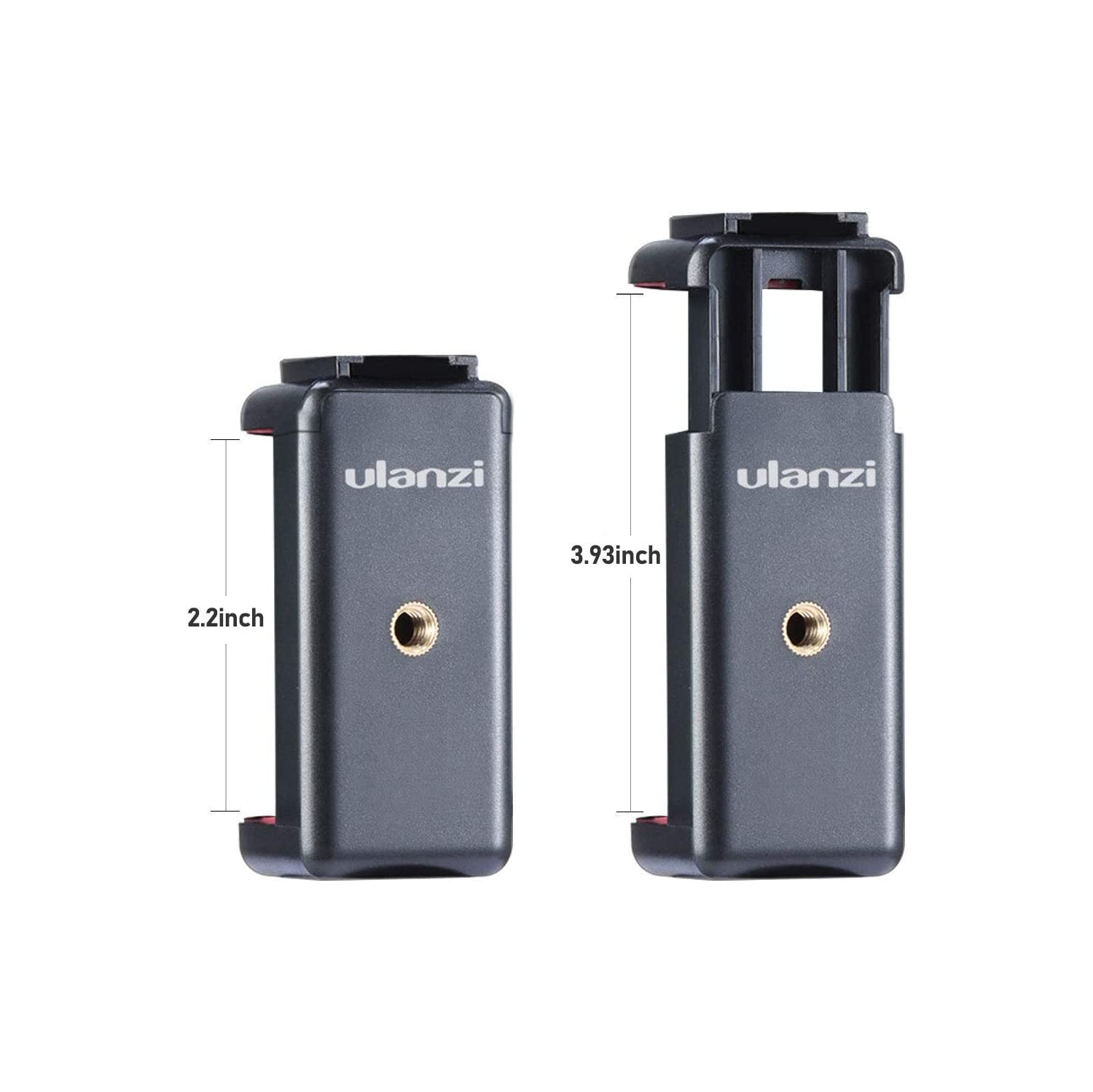 ST-07 Phone Tripod Mount with Cold Shoe Mount for Microphone LED Video Light 1/4'' Tripod Screw for iPhone