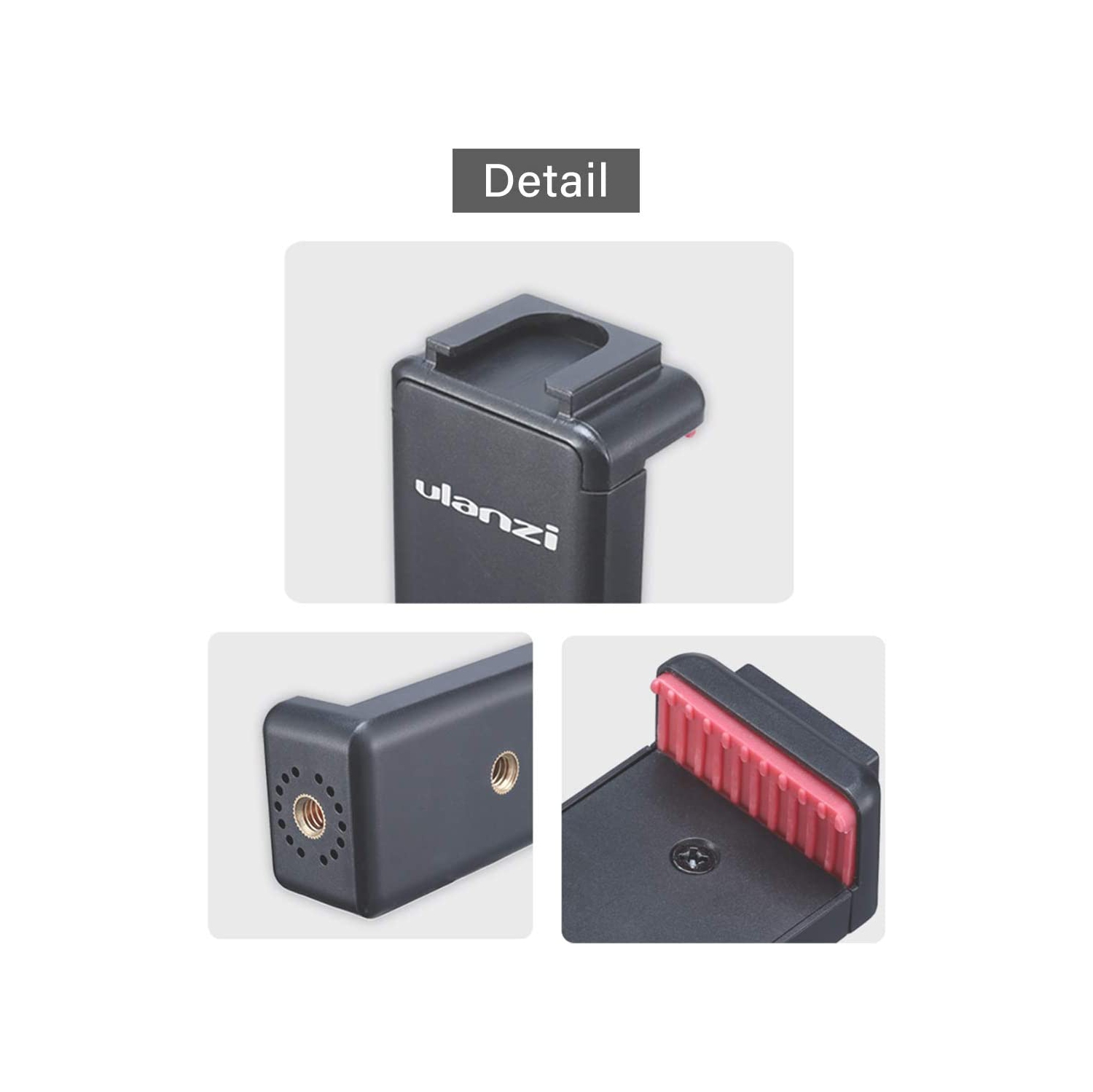 ST-07 Phone Tripod Mount with Cold Shoe Mount for Microphone LED Video Light 1/4'' Tripod Screw for iPhone