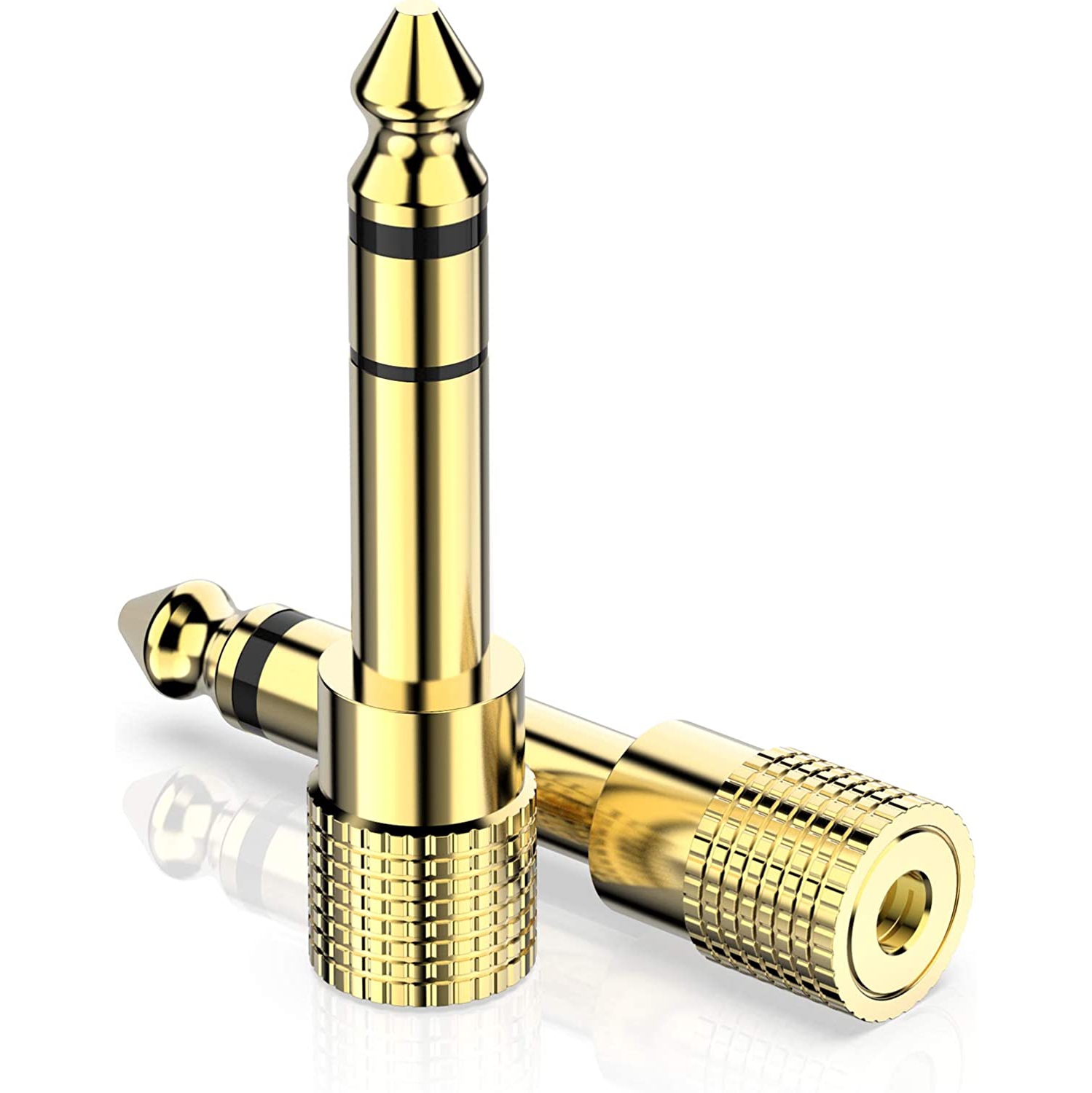 ! Adaptateur audio stéréo mâle à femelle 3,5 mm de 6,35 mm (1/4 po) pour amplificateur de guitare