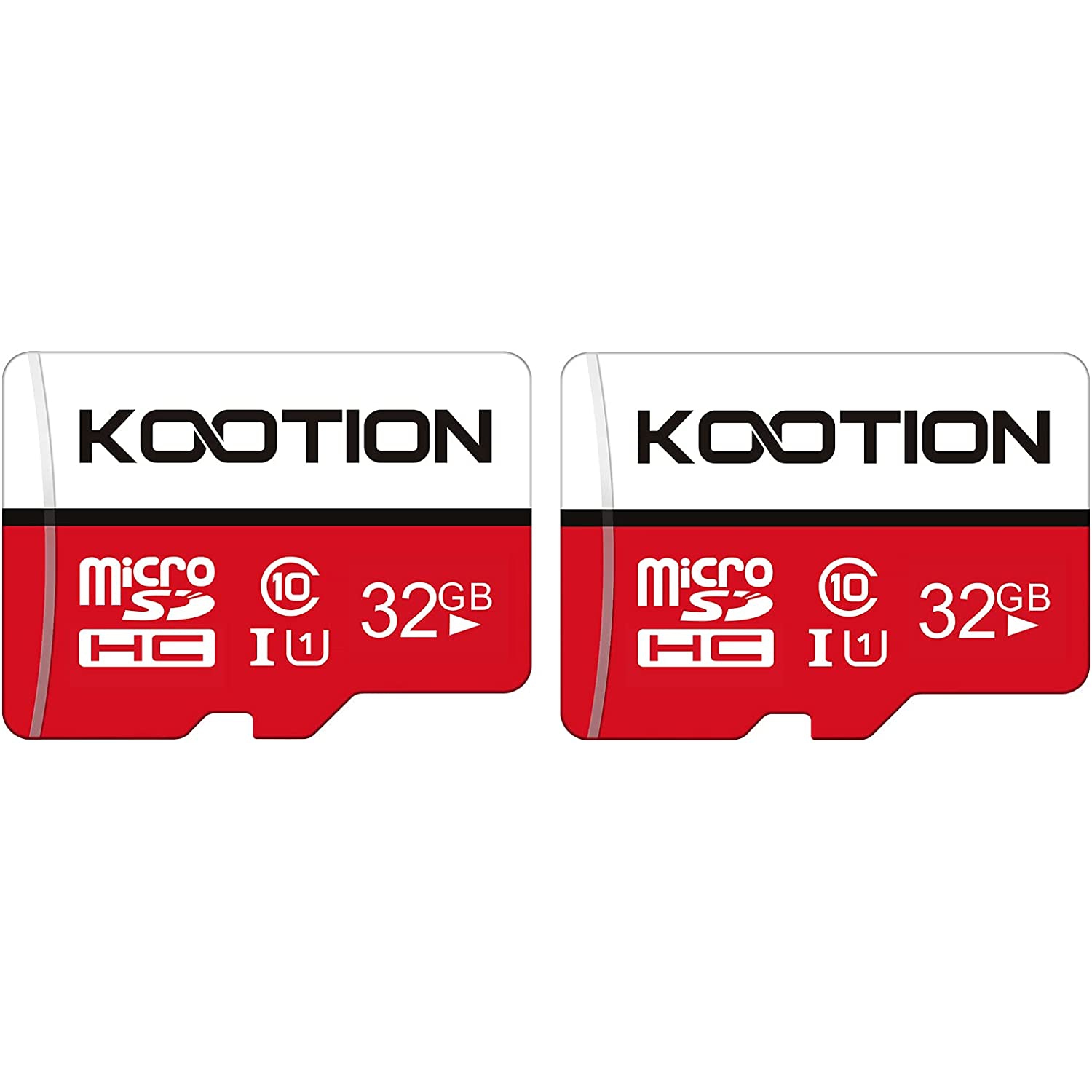 32GB Micro SD Card 2-Pack Class 10 Micro SDHC Card UHS-I Memory Card Ultra High Speed TF Card, C10, U1, 32 GB