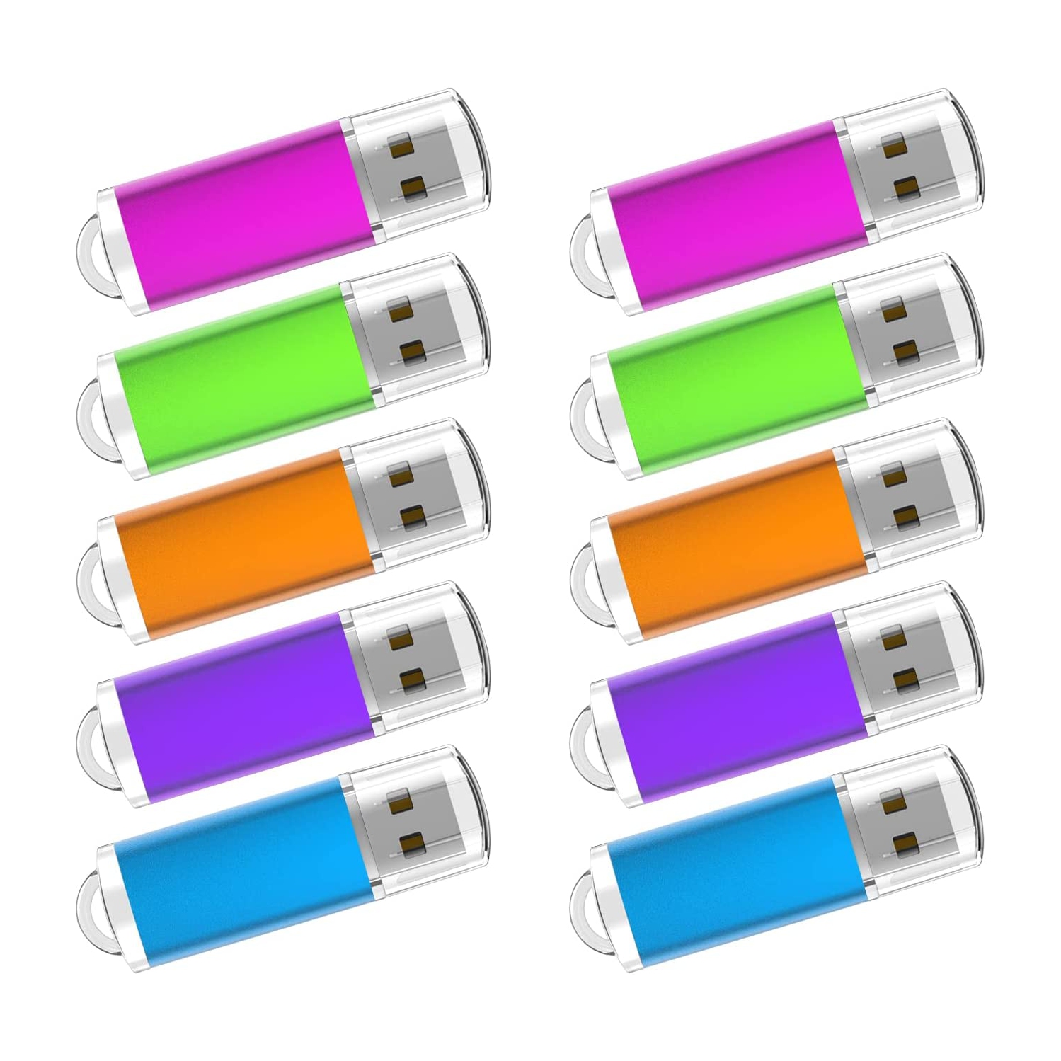 8GB USB Stick Flash Drive 10 Pack Memory Stick 2.0 Swivel Design Thumb Drive Jump Drive Pen Drive Bulk USB Key
