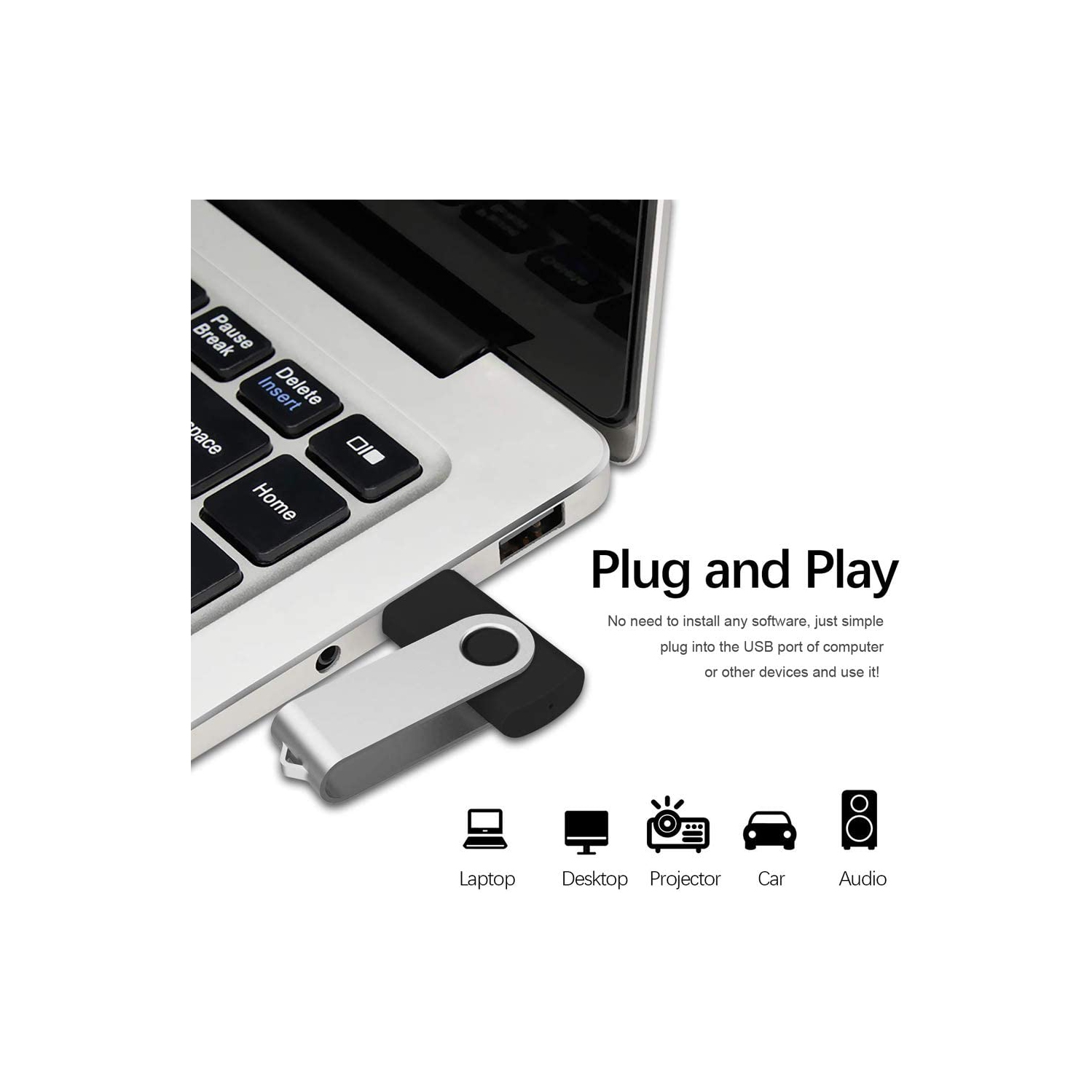 128GB USB Flash Drive USB Stick 128 GB USB 3.0 Thumb Drive Memory Stick USB Drive 128GB, Black ASIN: B07RCWG5DL