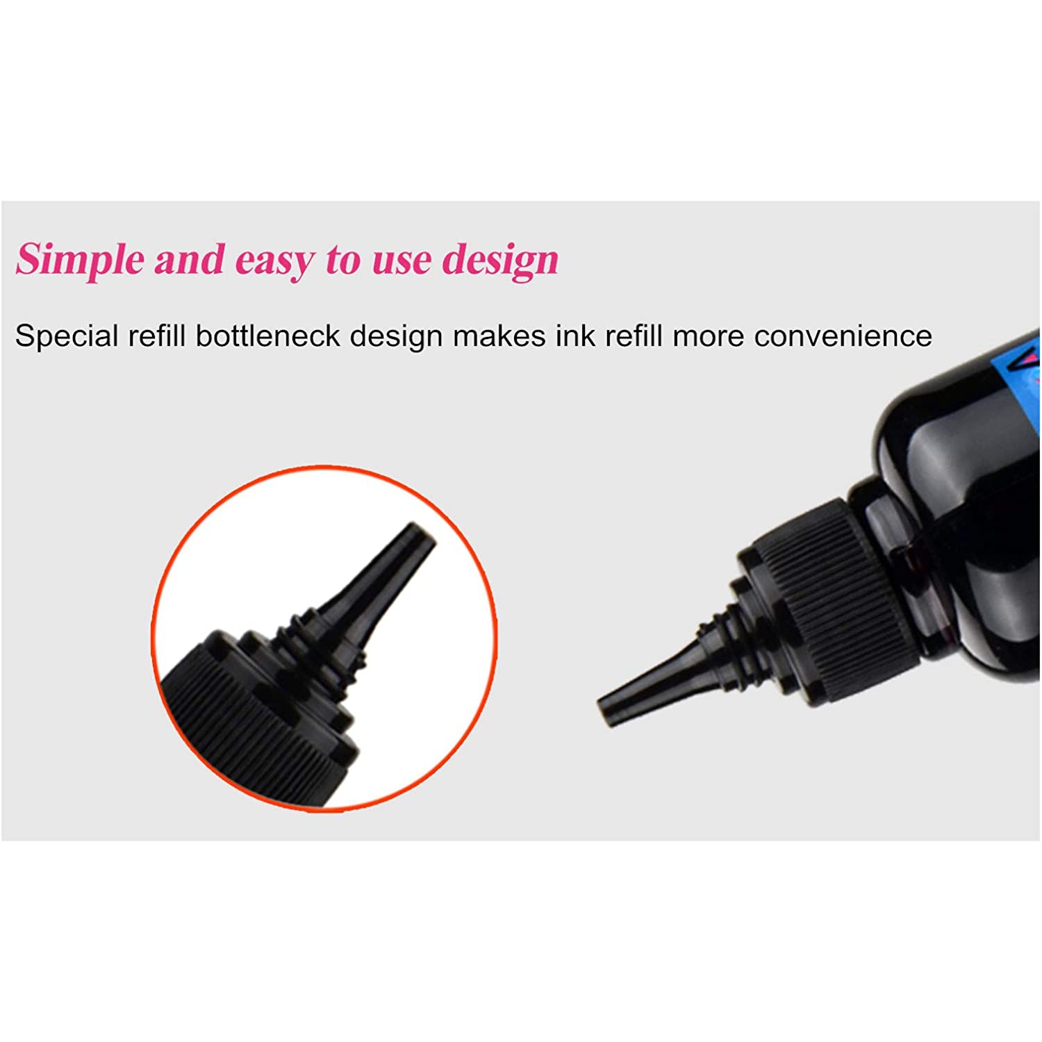 Ink Refill kit 6x100ml for HP 60 61 63 64 65 902 932 952 564 Refillable Ink Cartridge for HP Envy 4500 4520 5643
