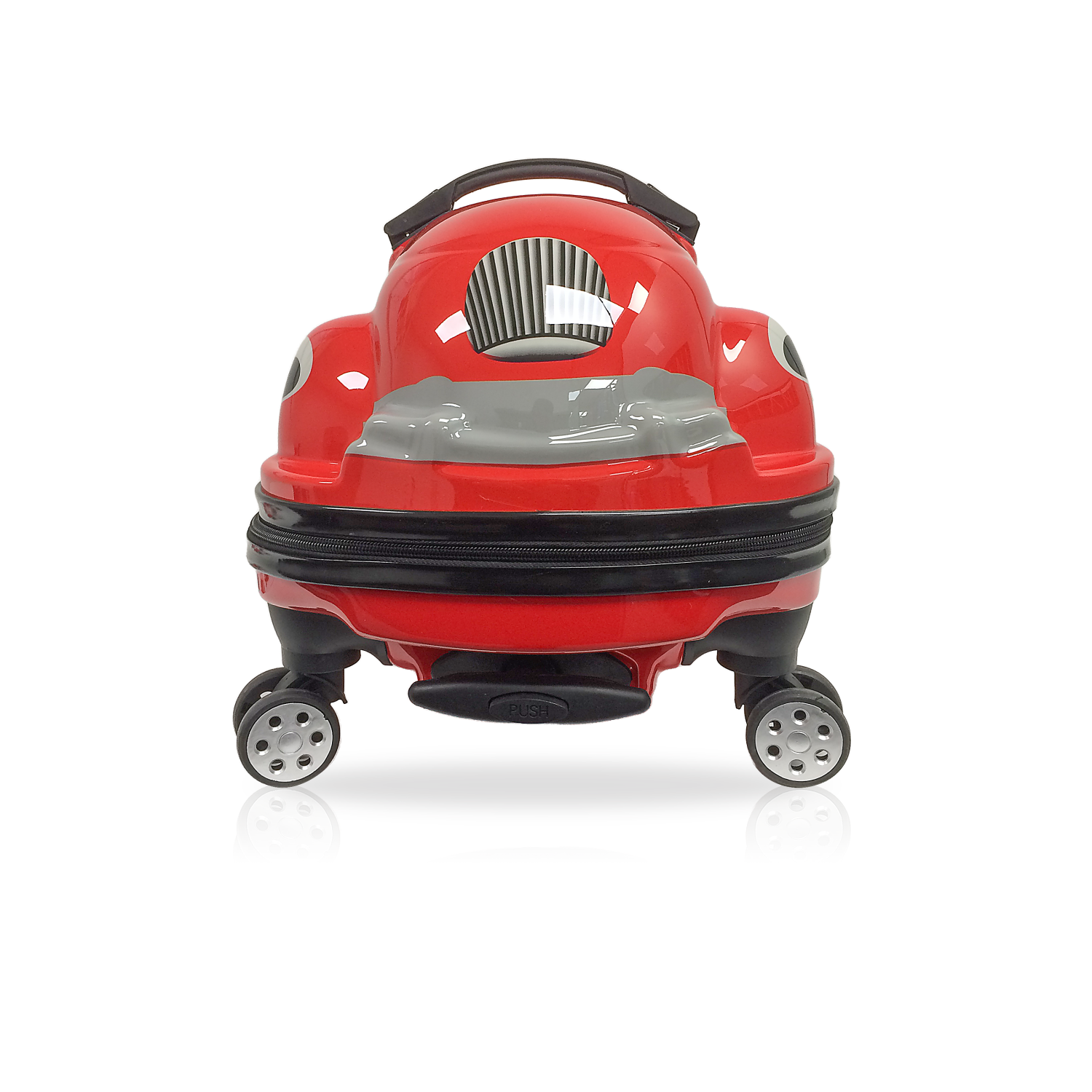 Tucci-Kids Dashmobile Hard-Shell Ride-On Suitcase Luggage - RED