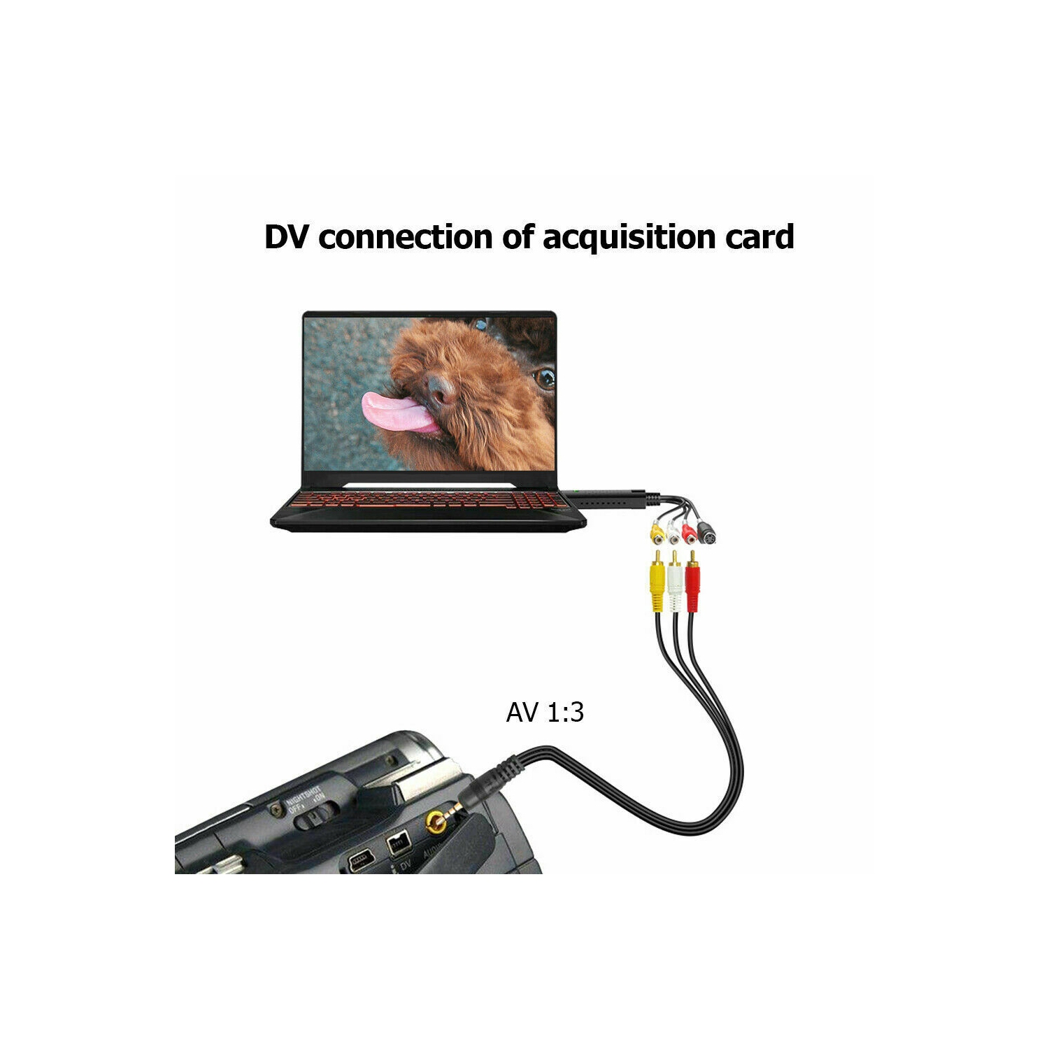 USB 2.0 Video Audio Capture Card Adapter PC VHS VCR TV to DVD Converter Support Win 2000/Win XP Win Vista Win 7 Win 8 Win 10 Win Vista Linux