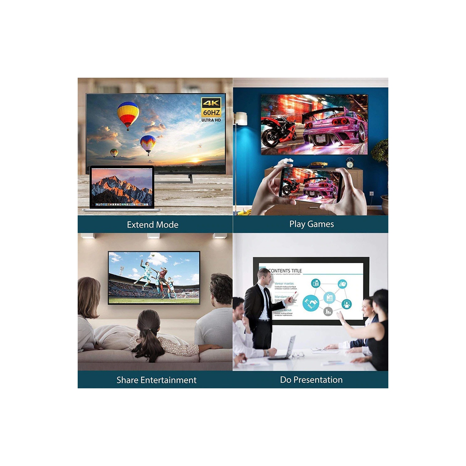 Adaptateur USB vers VGA Adaptateur vidéo externe Carte graphique multi-affichage