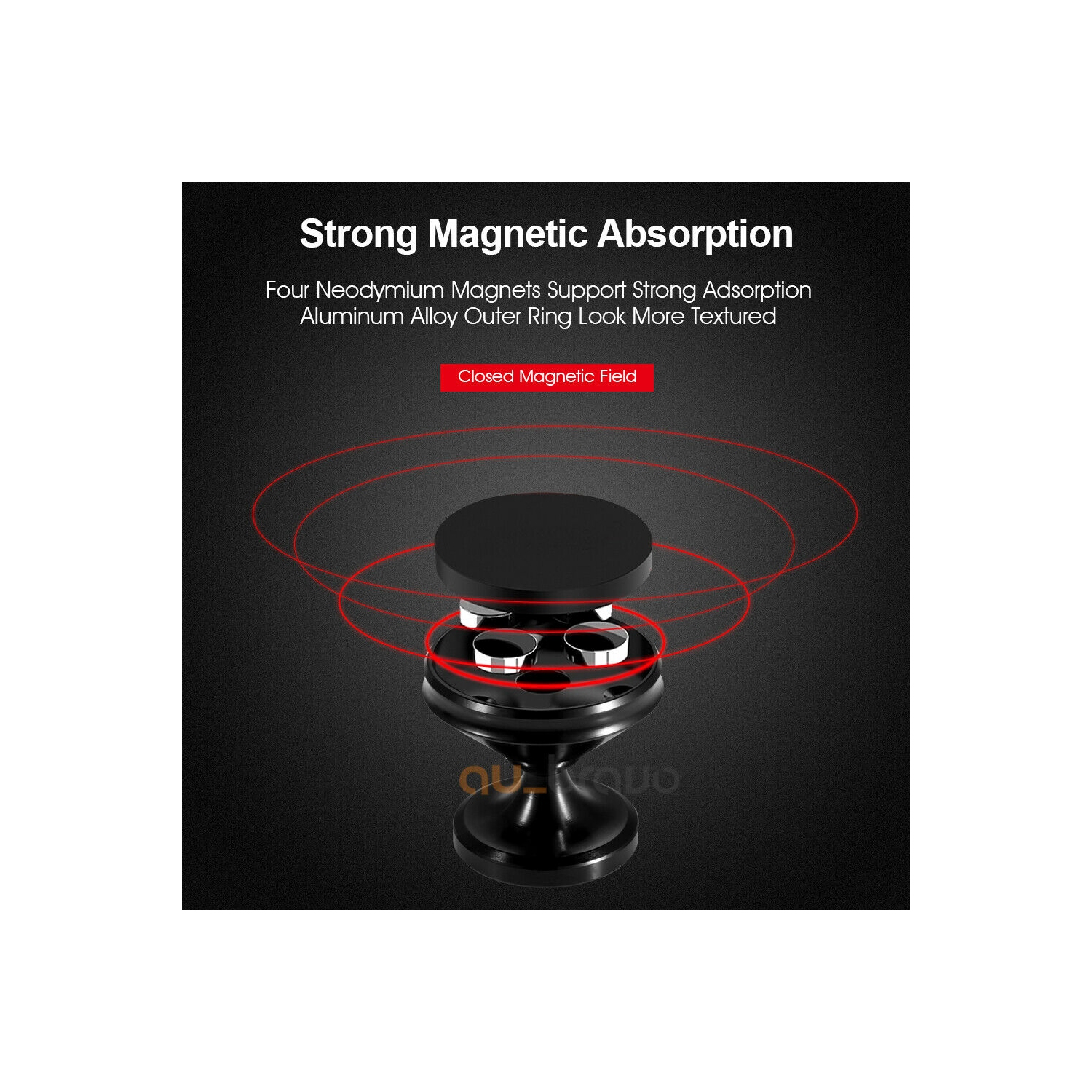 Universal Dashboard Magnetic Car Cell Phone Holder Mount, Hands Free Clip Mount on Dashboard for Cellphones