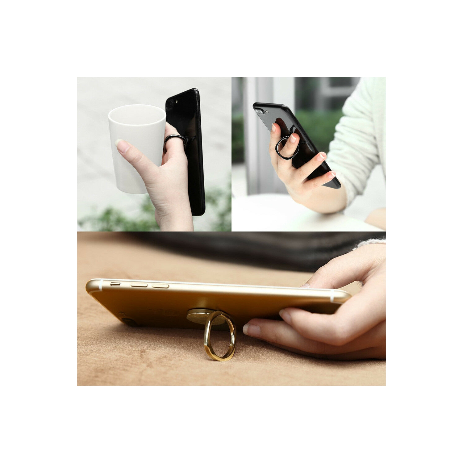 Goospery Mobile Cell Phone Finger Ring Stand Holder