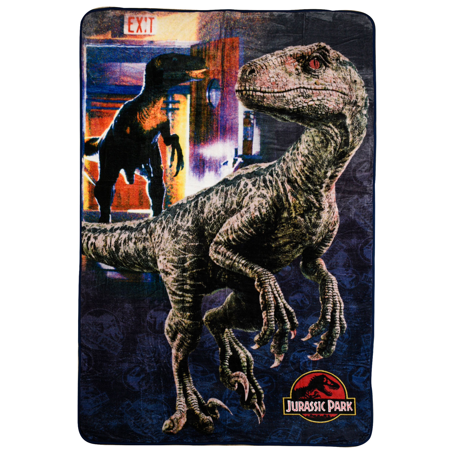 Jurassic Park Polyester Plush Throw Blanket - 60" x 90"