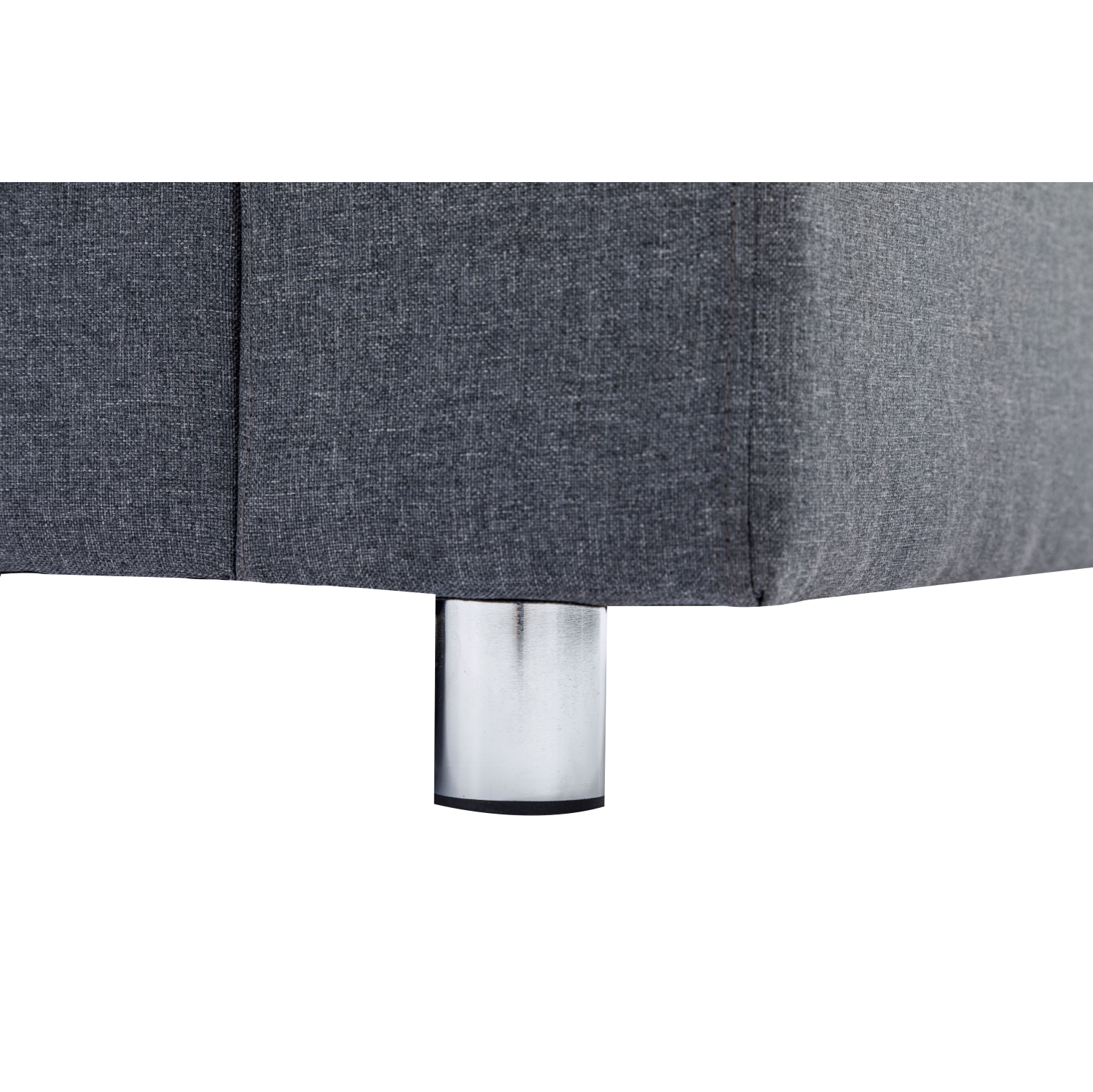 Reversible Sofa Sectional Small Grey Fabric W Accent Pillows