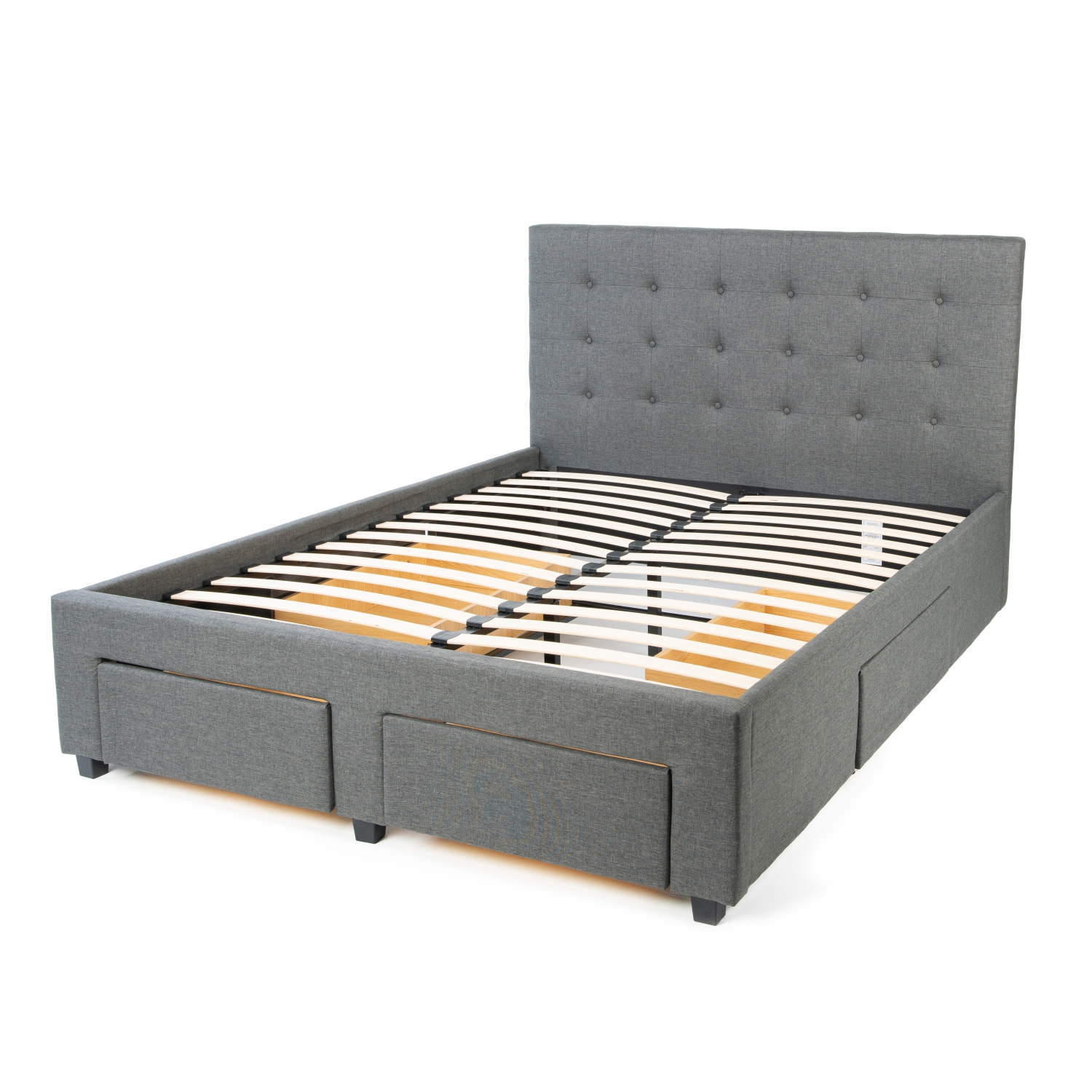 Divan Storage Bed Frame With Headboard - Double