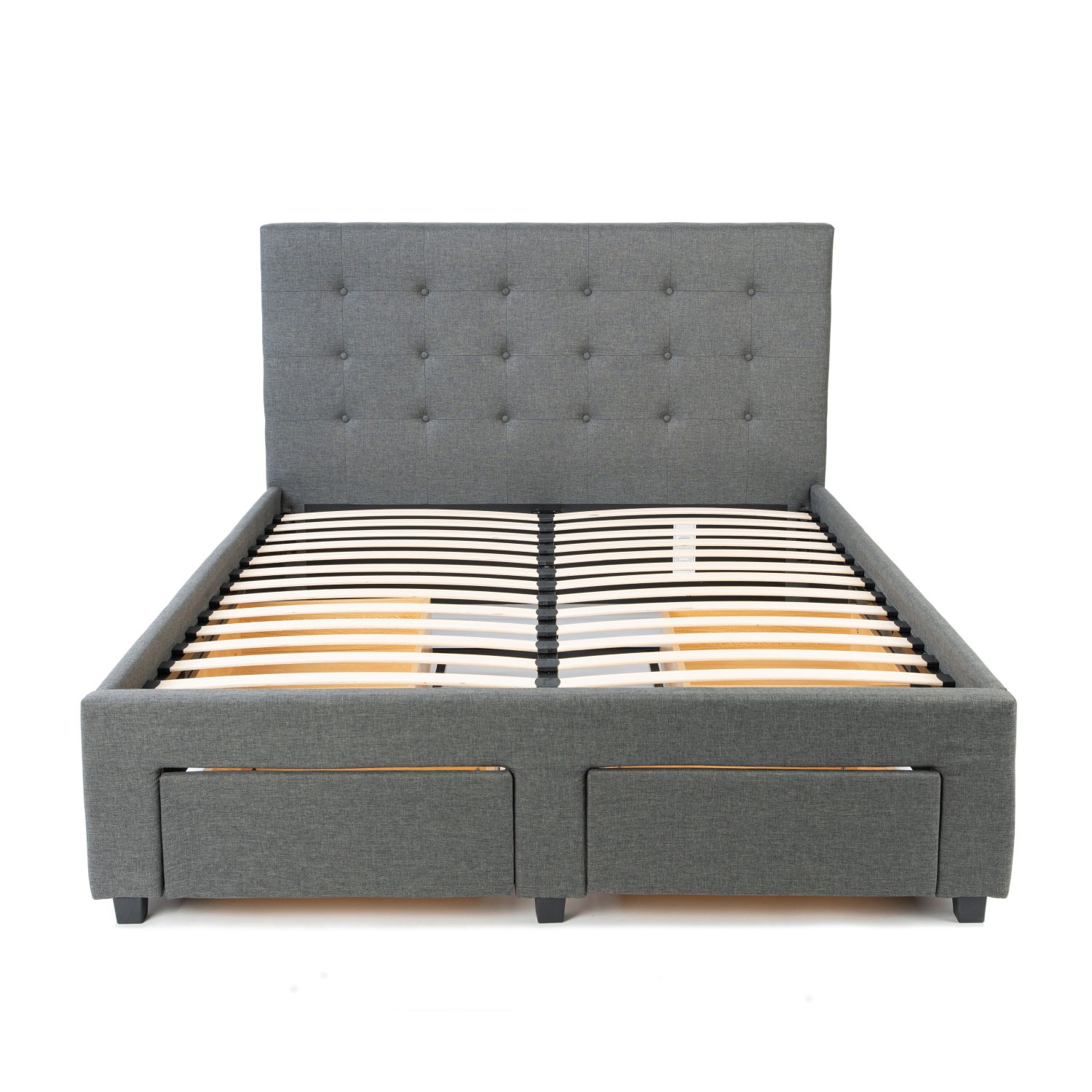 Divan Storage Bed Frame With Headboard - Double