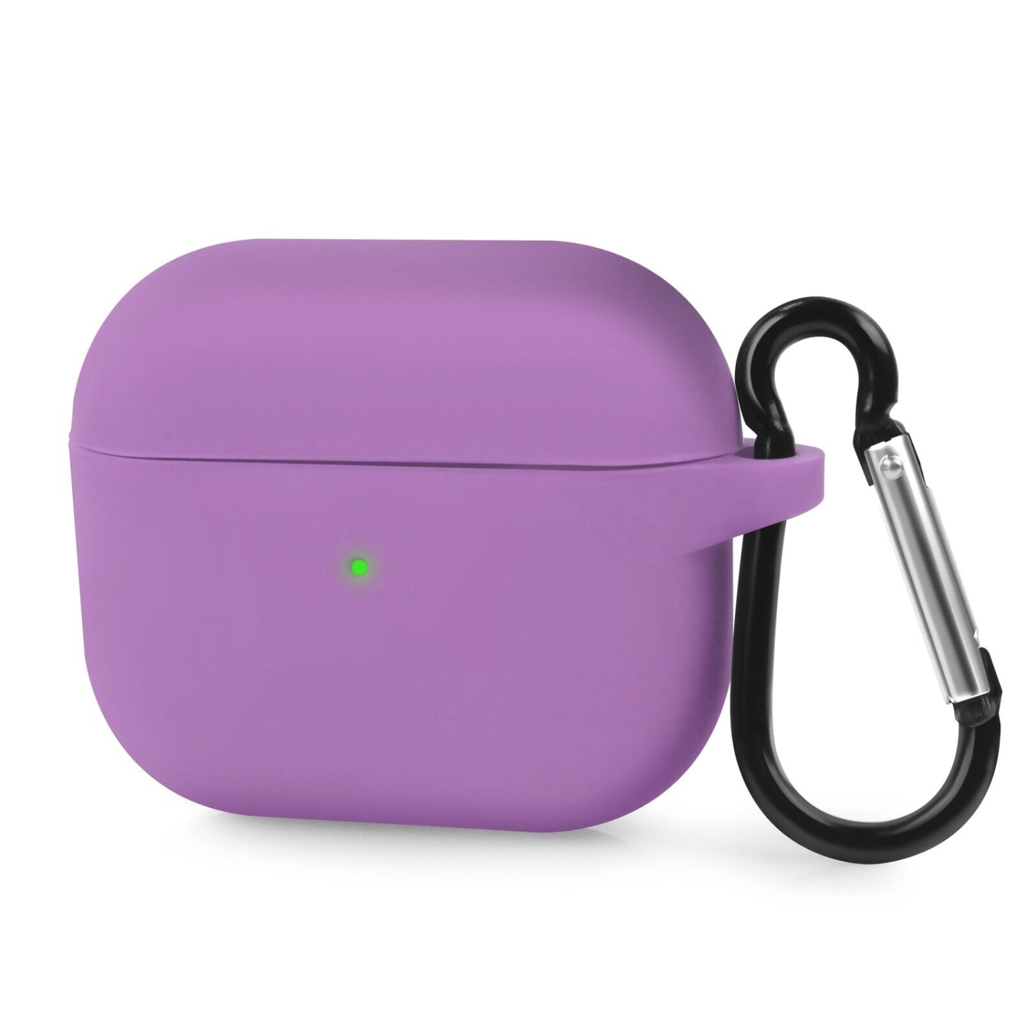 【CSmart】 AirPods Case Silicone Thin Soft Skin Non-Slip Protective Cover with Key Chain for Apple AirPods Pro, Purple