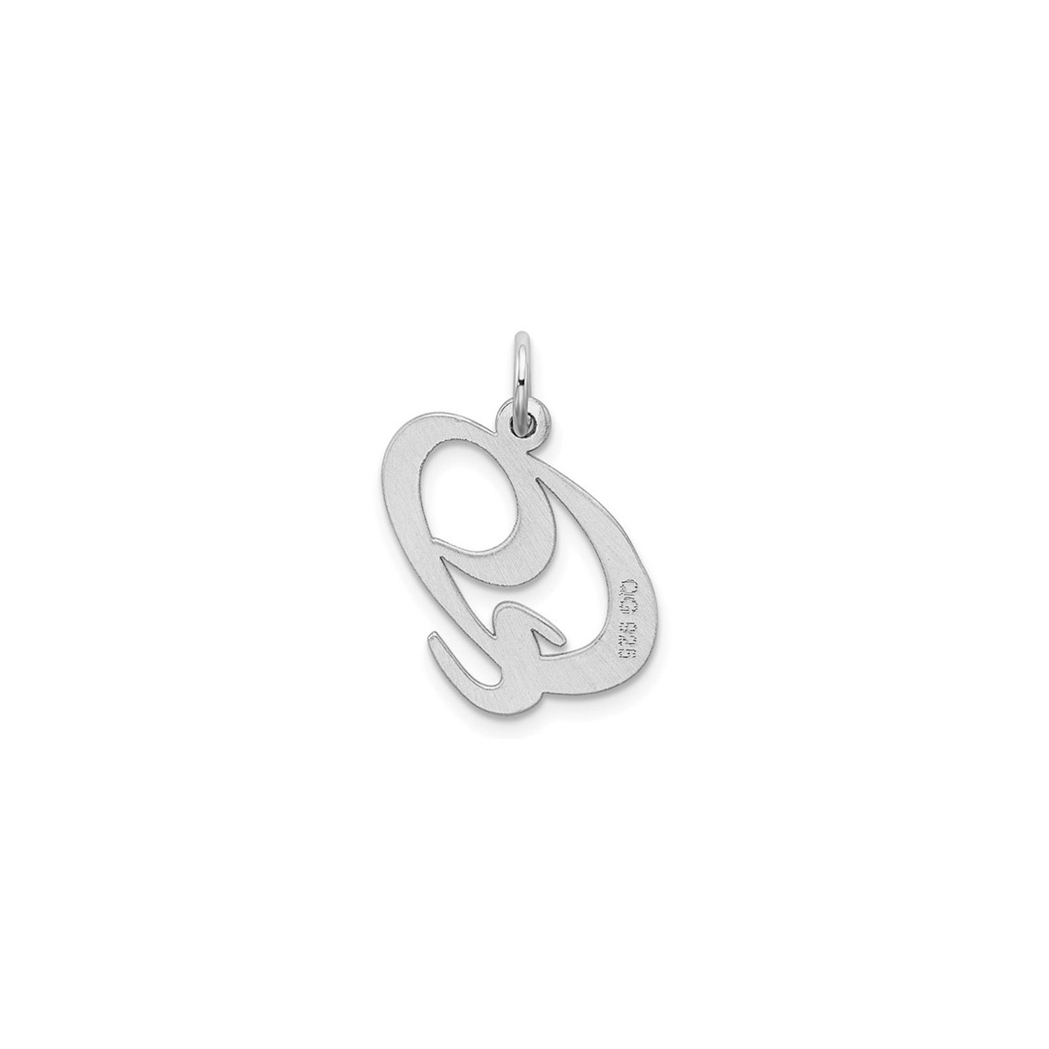 Script de sterling script de fantaisie -q- Collier pendant charme avec cha?«ne