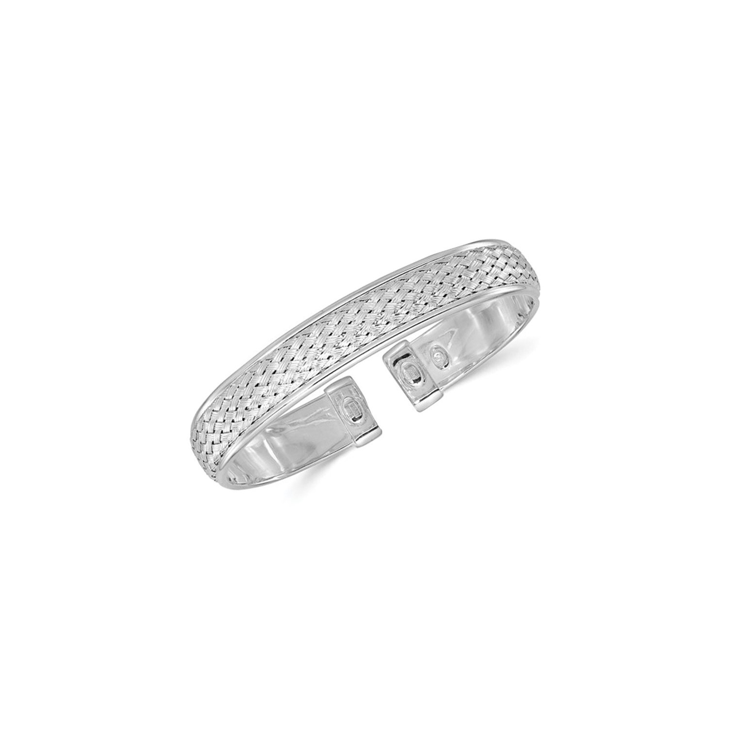 Bracelet en bracelet en bracelet en argent sterling et tissage textur??