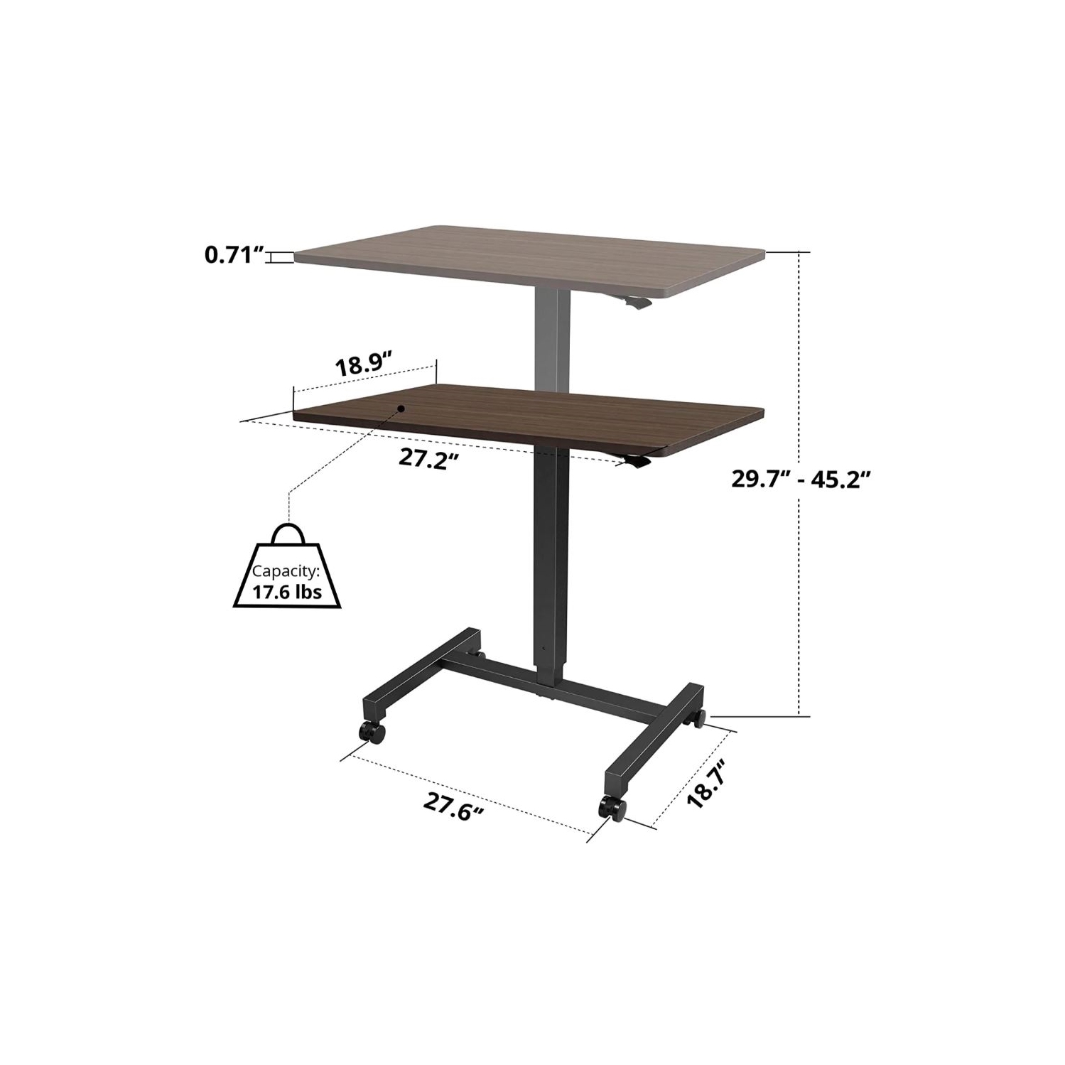 Bureau debout à hauteur ajustable FitDesk