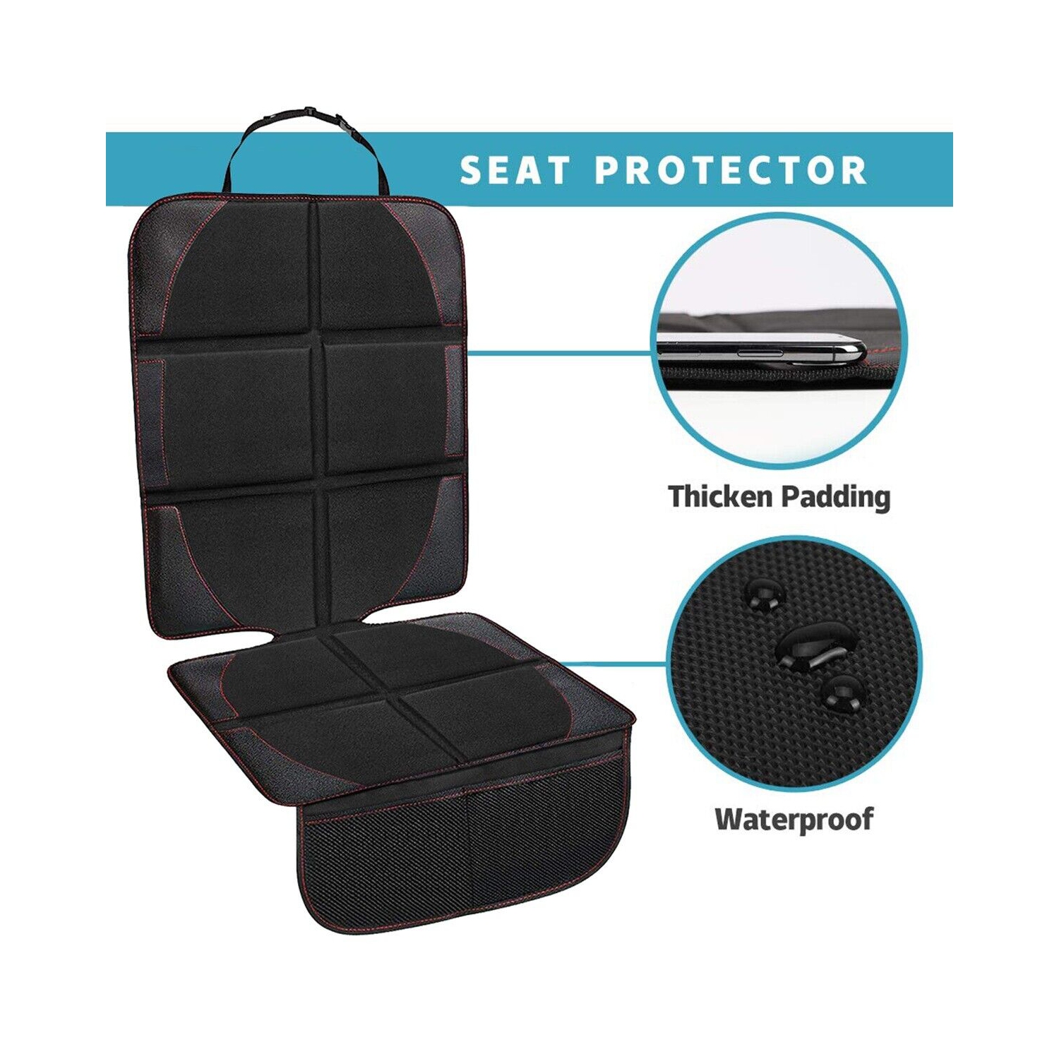 Protecteur pour siège d’auto étanche et à l’épreuve de la saleté, tapis protecteur pour siège arrière de voiture