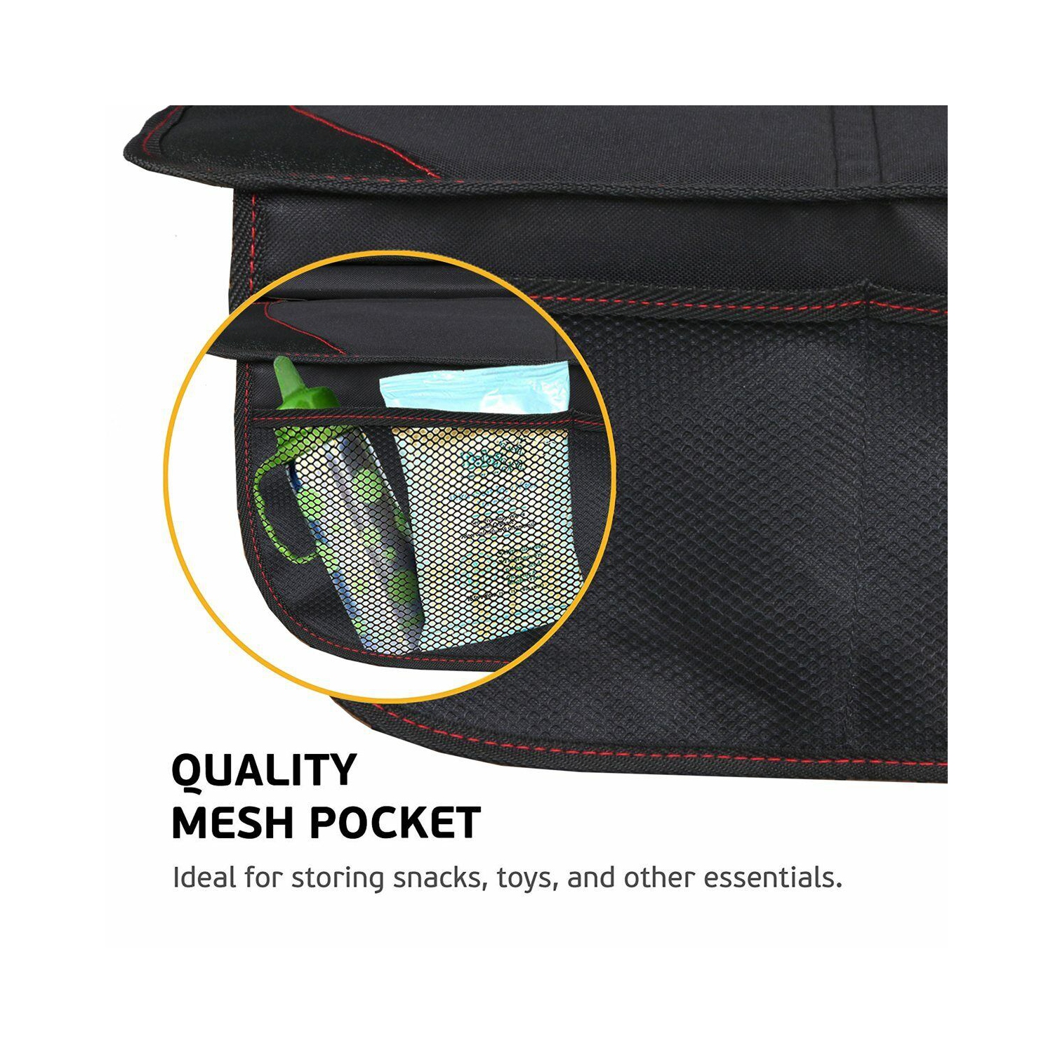 Water & Dirt-proof Car Seat Cover Protector & Car Backseat Organizer Kick Mat