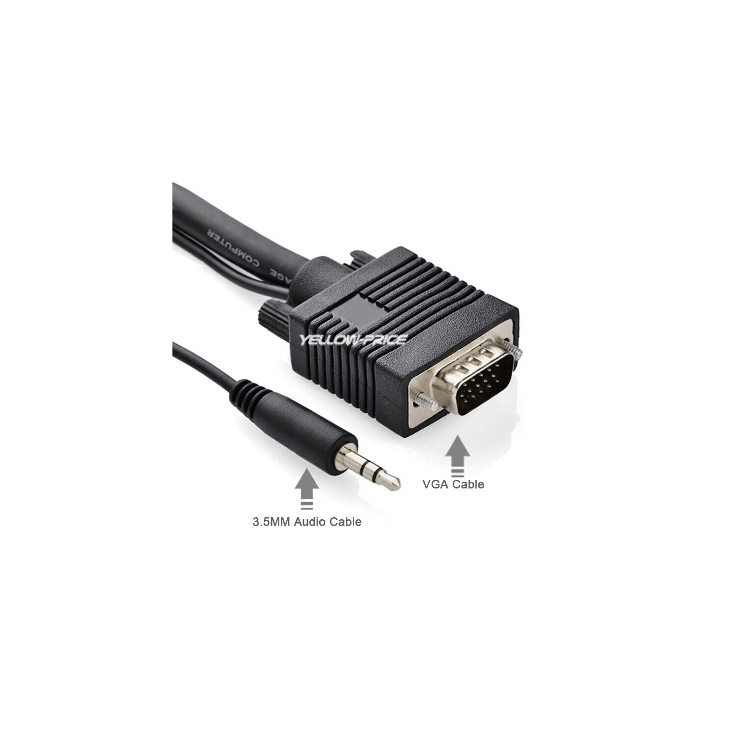 VGA Cable with Audio 6 Feet, 1-5PCS