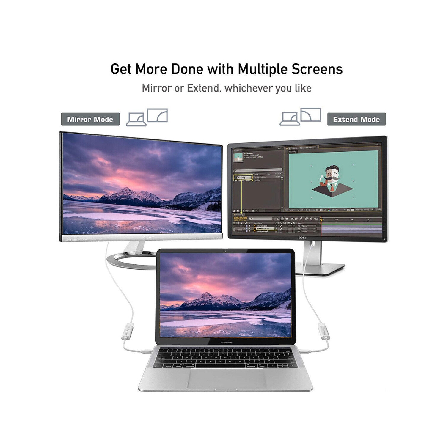 USB 3.1 Type-C to HDMI Female Adapter 4K HD For Samsung Galaxy Note10+ Note10 CA