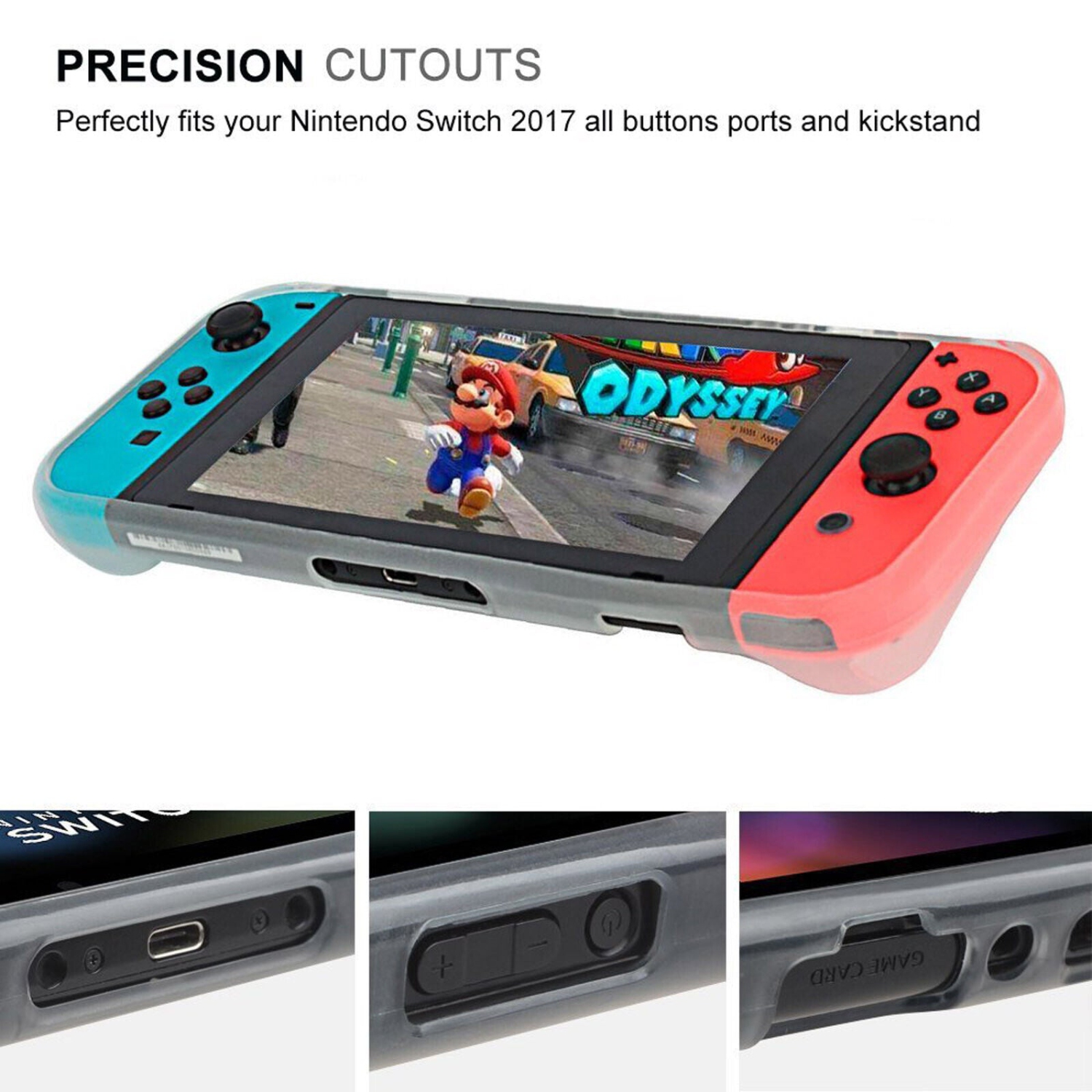 Pour Nintendo Switch Lite 2019 Étui souple en TPUR avec protection antirayure en verre