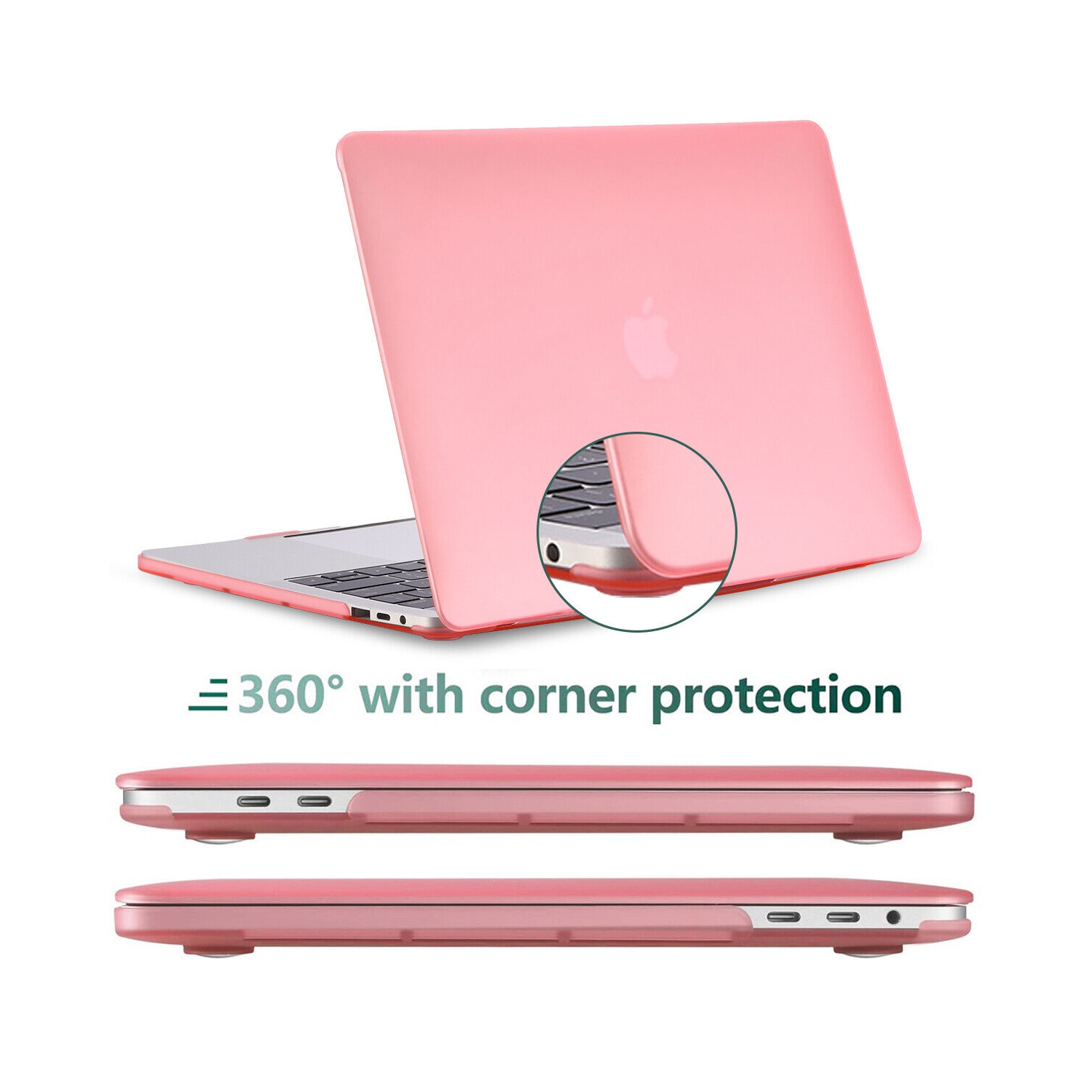 MacBook Pro 13 A2289 / A2251 2020 Pink Hard Case+Keyboard Cover+Screen Protector