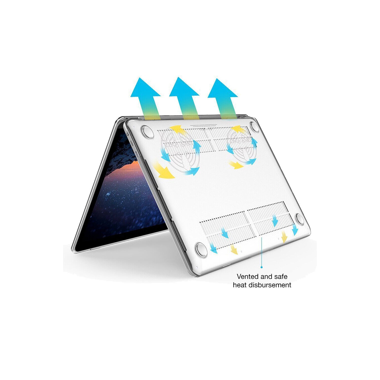 MacBook Pro 13" A2159 A1989 A1708 Clear Case + Keyboard Cover + Screen Protector