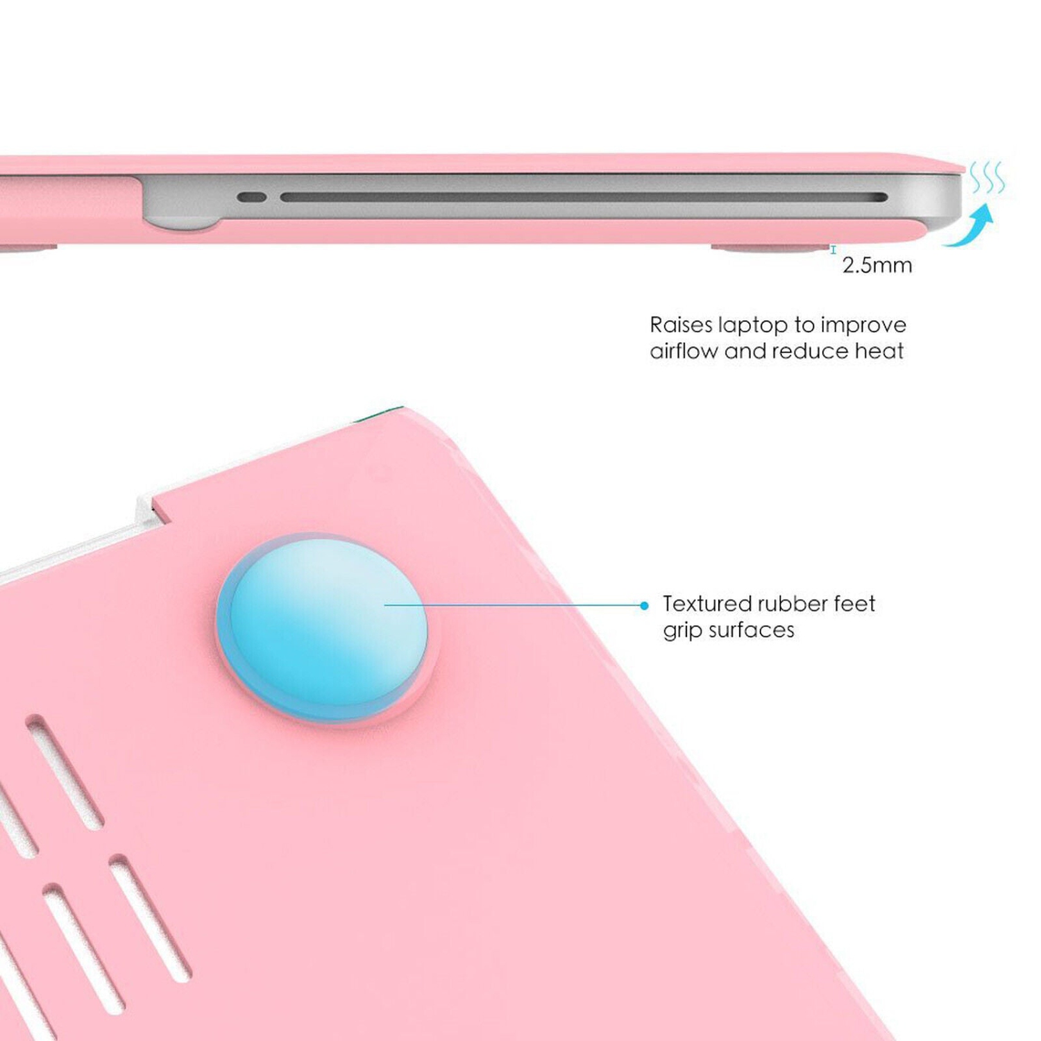 MacBook Pro 13 A2289 / A2251 2020 Pink Hard Case+Keyboard Cover+Screen Protector