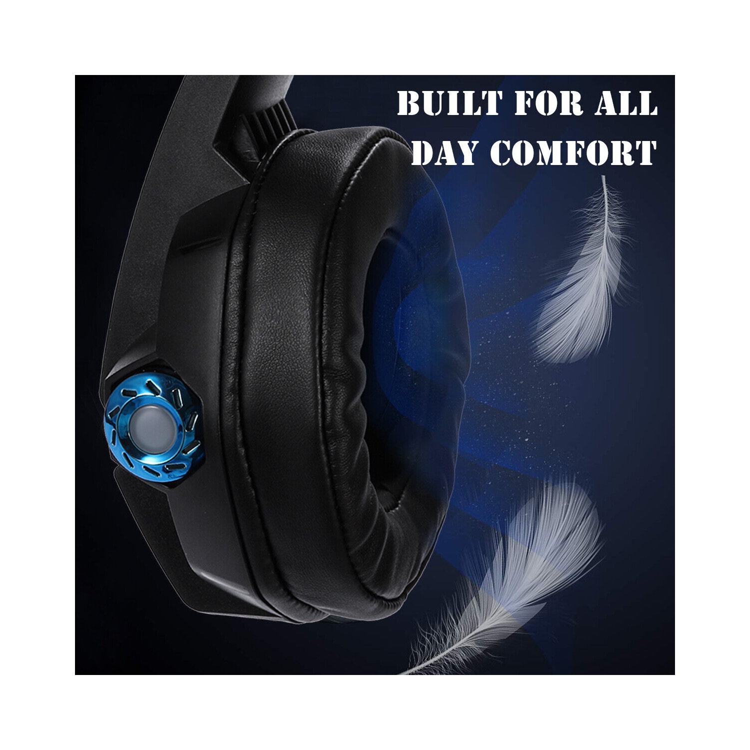 USB Port 3D Stereo PC Headset with 7.1 Surround Sound & HD Microphone for PC CA