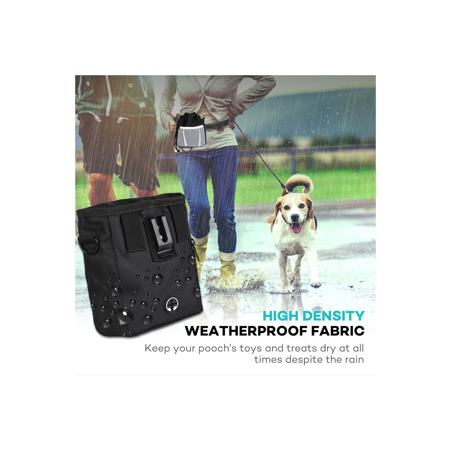 Premium Baggy Belt Dog Walking Treat Holder Bum Bag Hip Belt Training Treats Pup