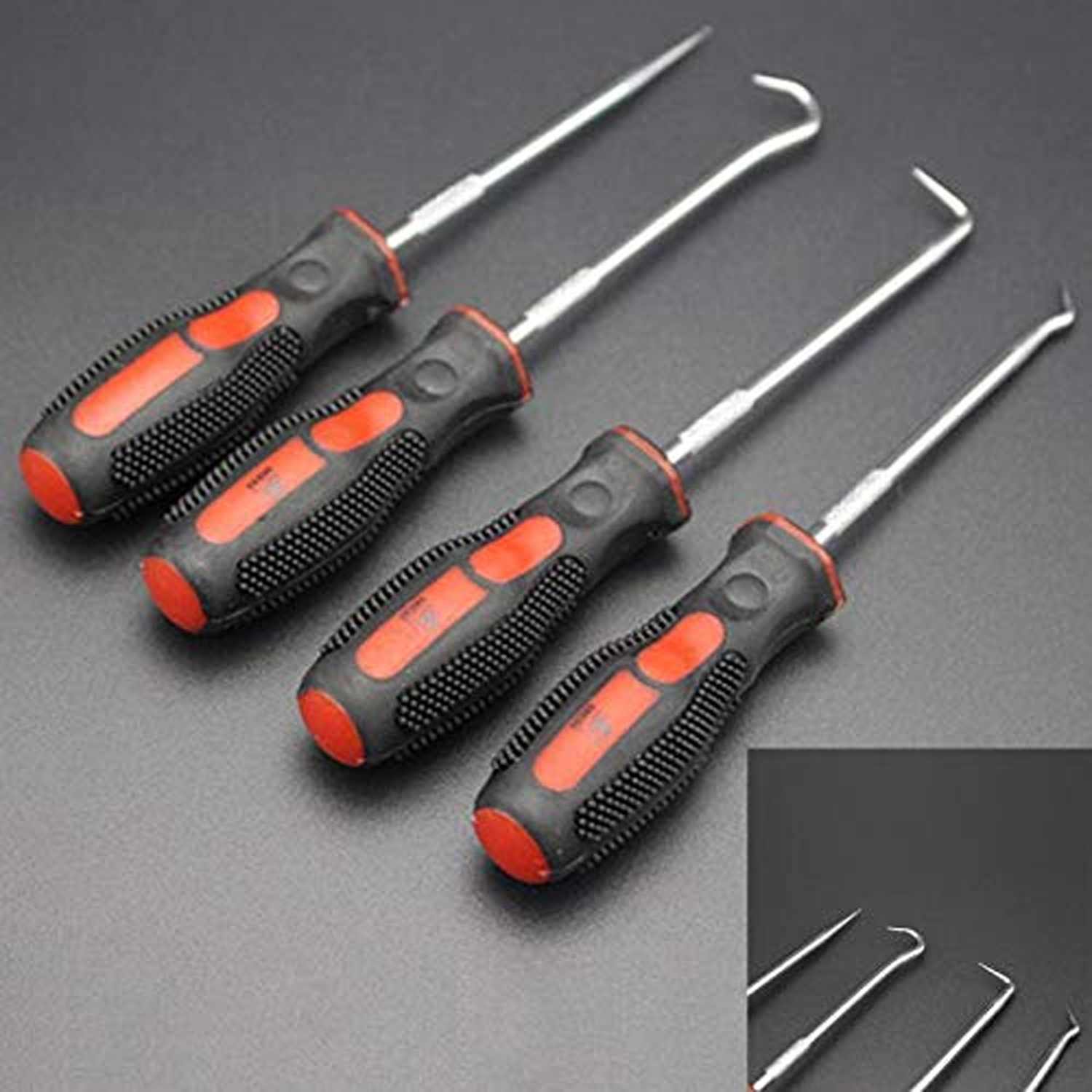 4 pièces Durable voiture crochet joint d'huile joint torique dissolvant Pick Set artisanat outils à main