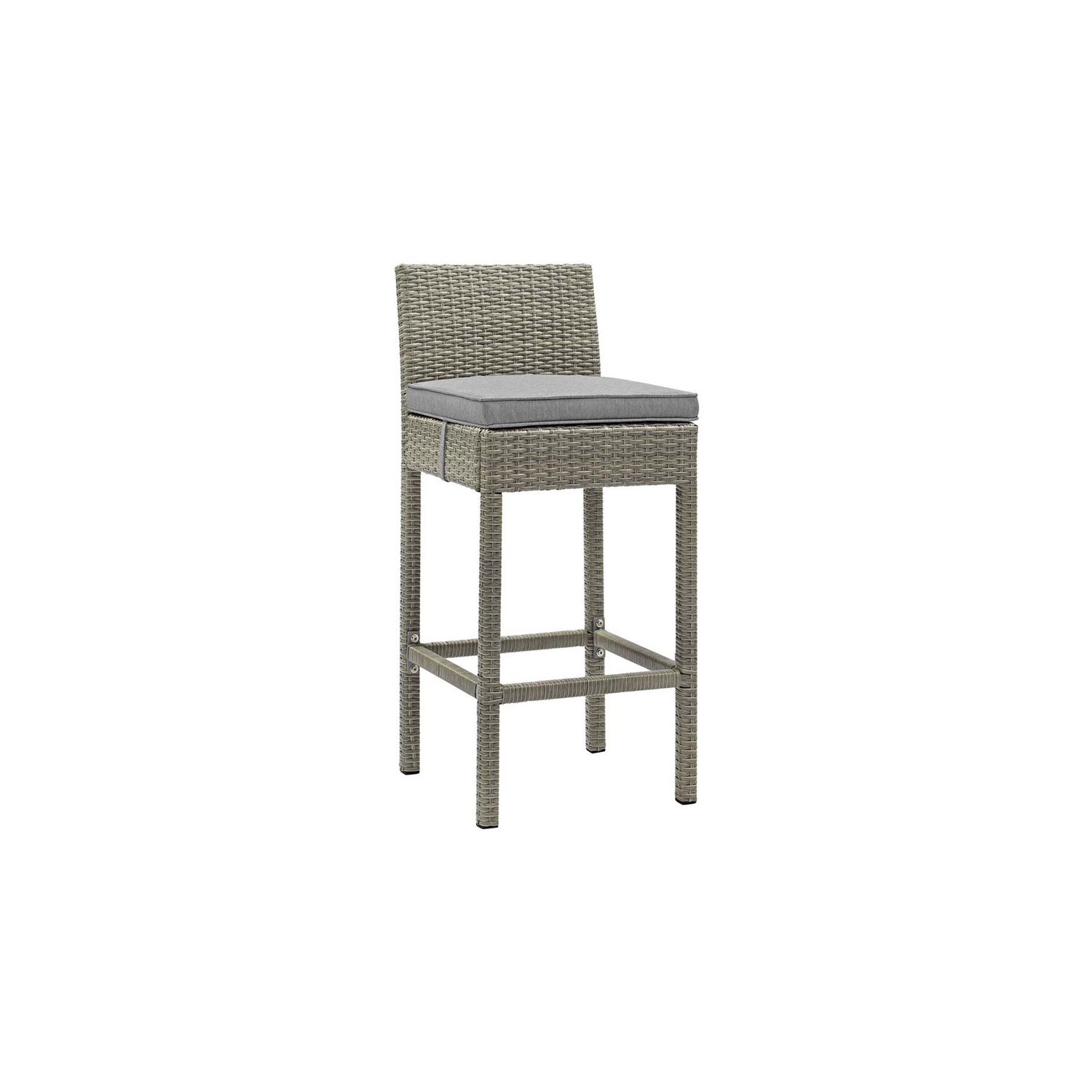 Tabouret de bar de patio de 30 po conduit de Modway - Gris